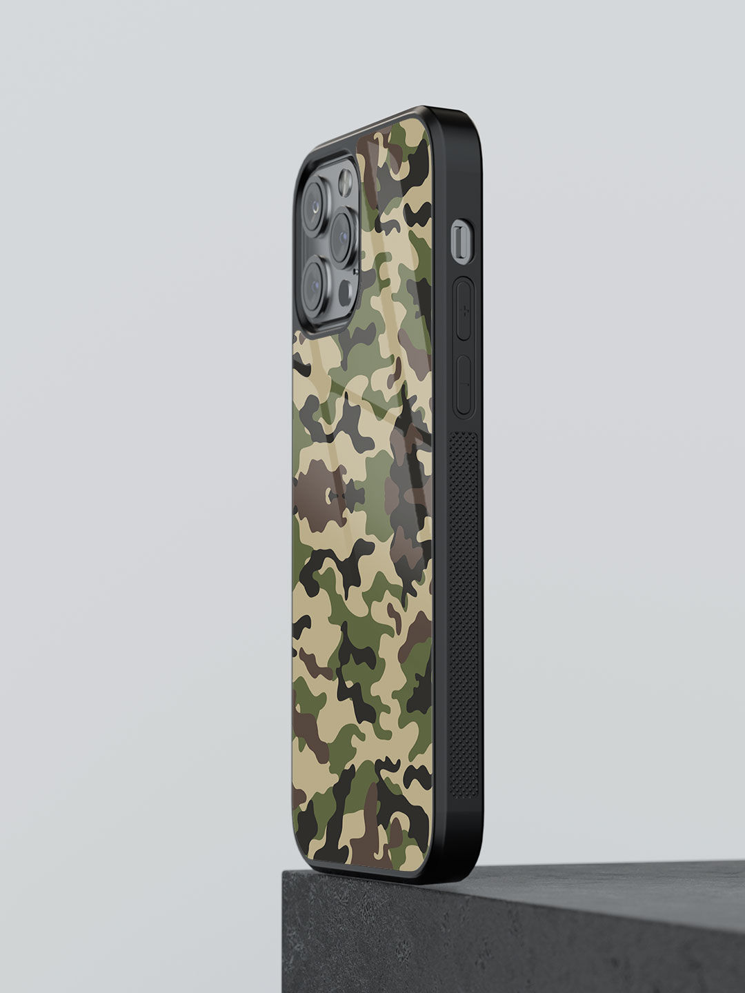 Camo Army Green - Glass Case For iPhone 13 Pro Max