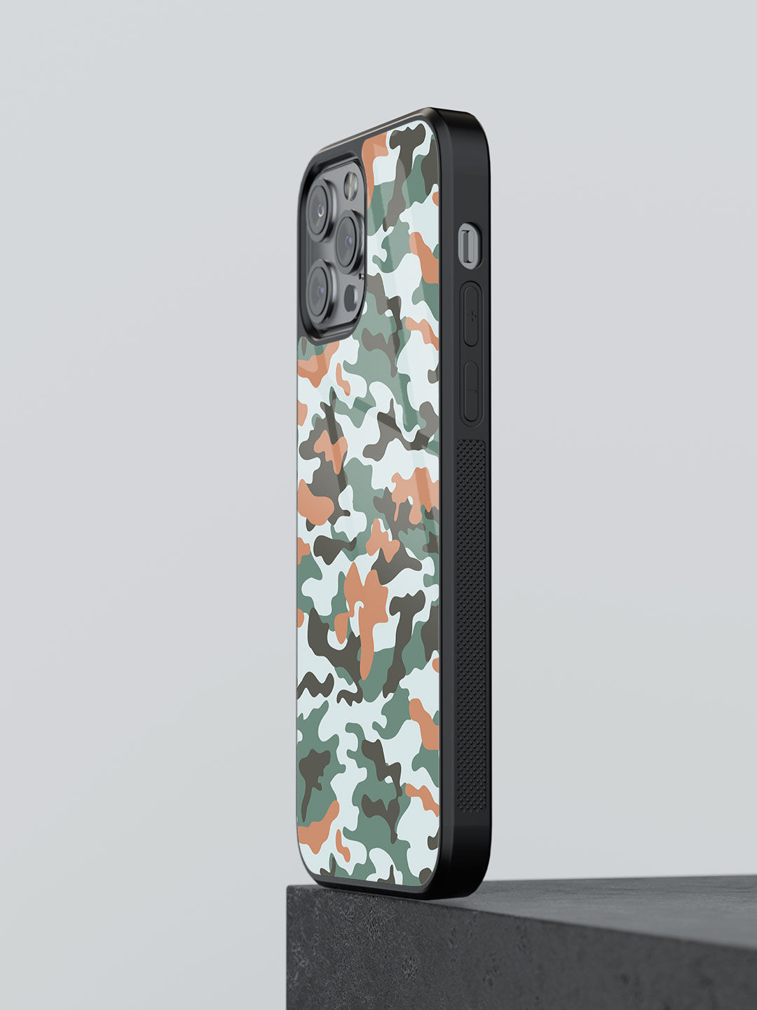 Camo Viridian Green - Glass Case For iPhone 13 Pro Max