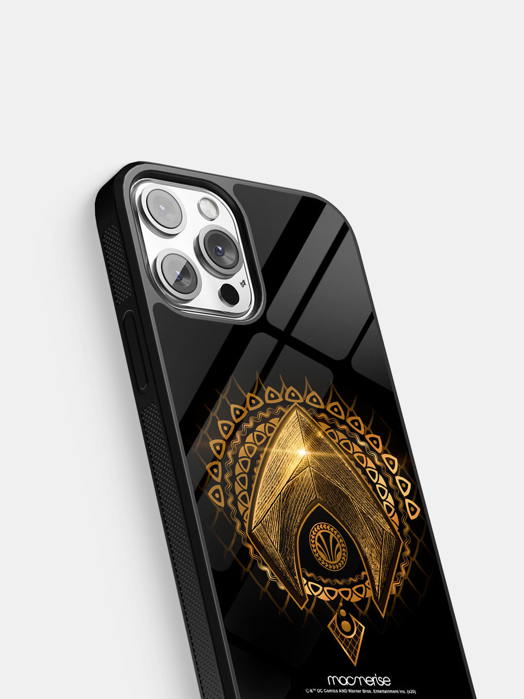 Aquaman Logo - Glass Case For iPhone 13 Pro Max