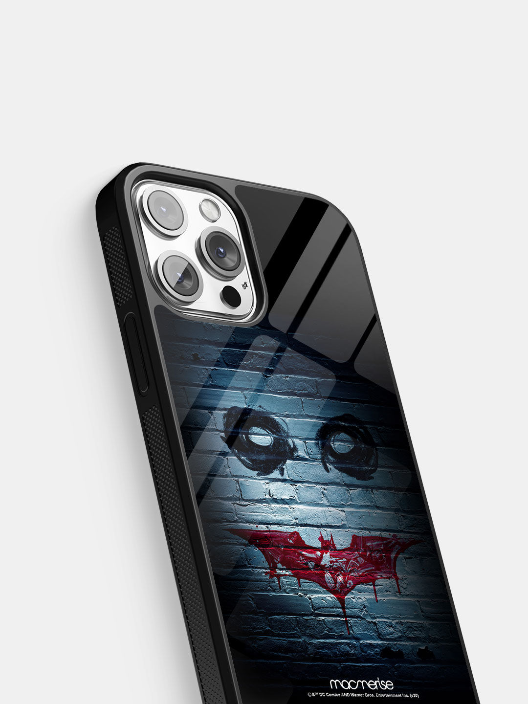 Bat Joker Graffiti - Glass Case For iPhone 13 Pro Max