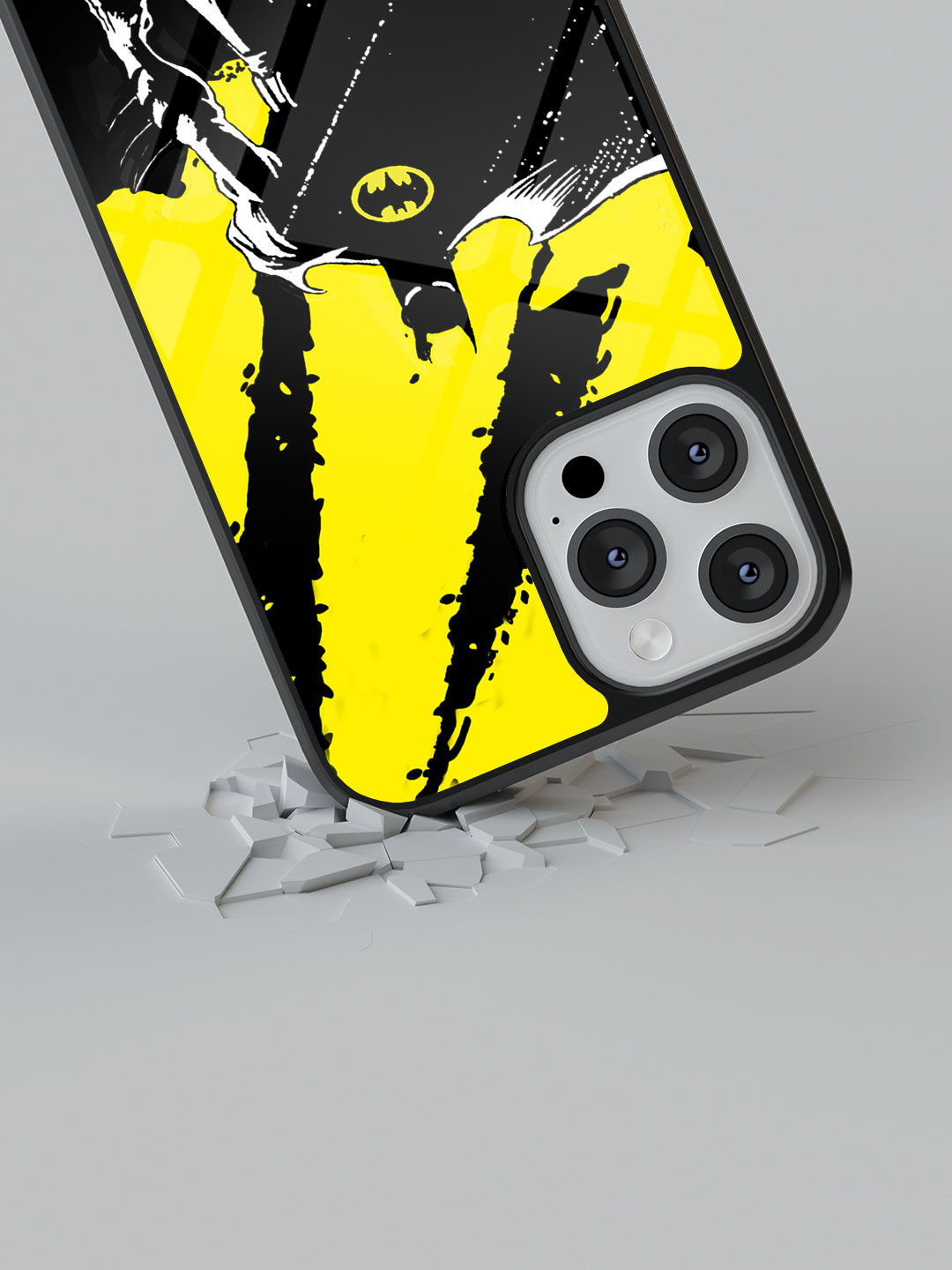 Bat on the lookout - Glass Case For iPhone 13 Pro Max