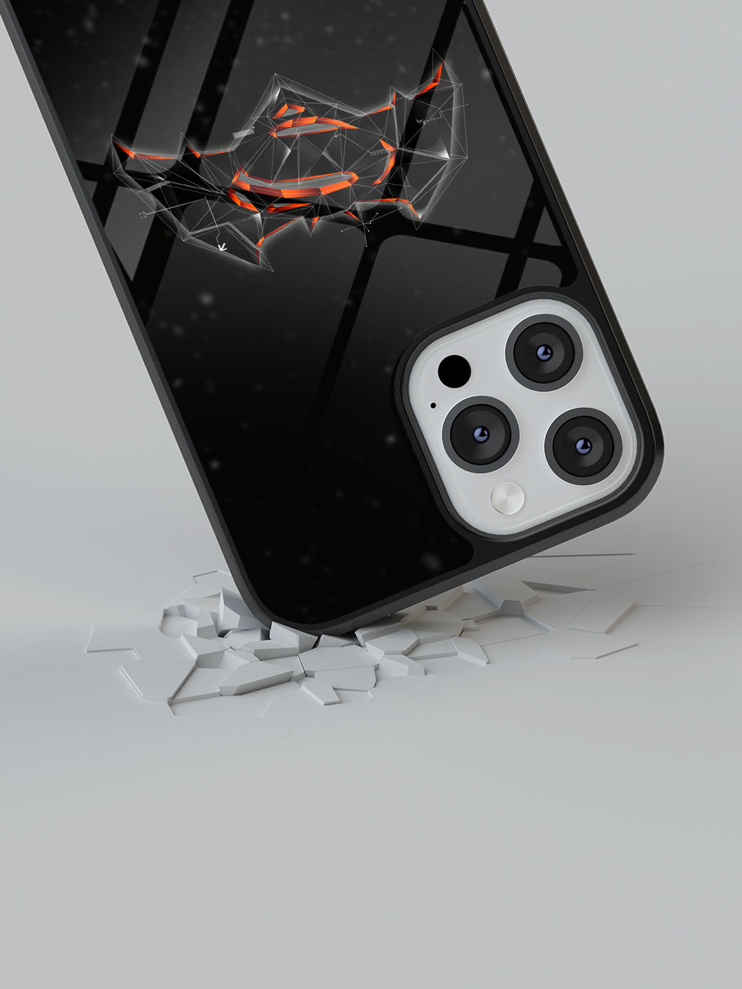 Bat Super Trace - Glass Case For iPhone 13 Pro Max