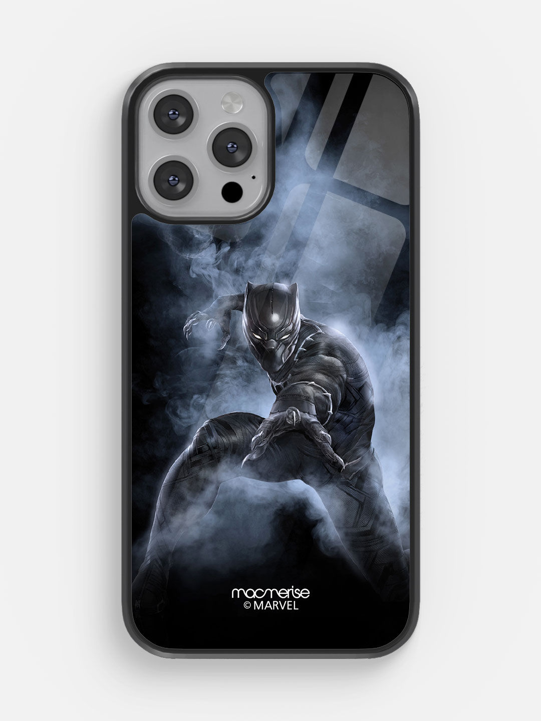Black Panther Attack - Glass Case For iPhone 13 Pro Max
