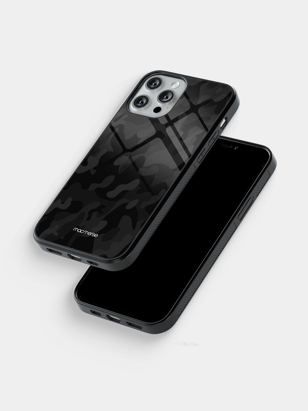 Camo Black - Glass Case For iPhone 13 Pro Max