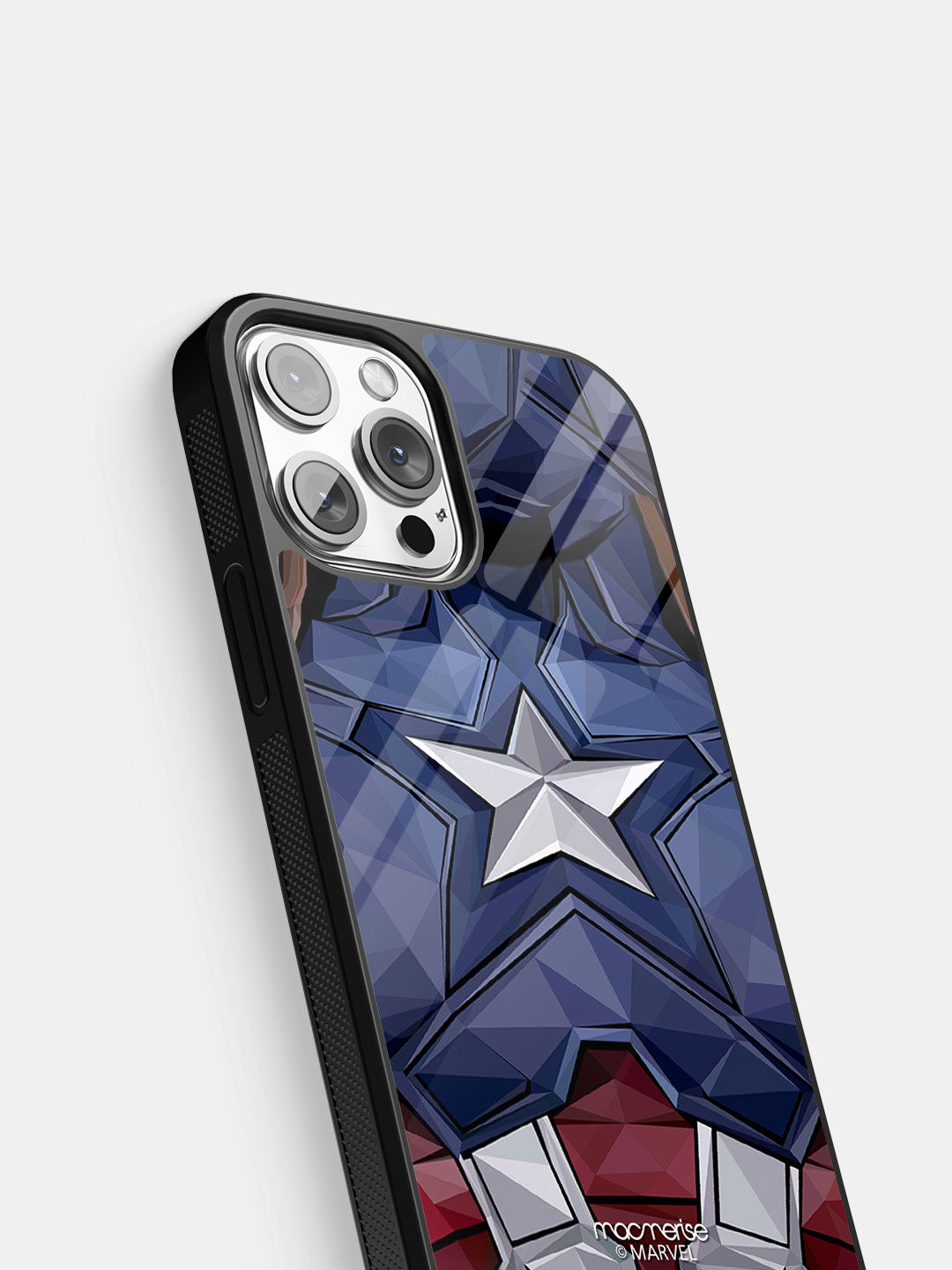 Captain America Vintage Suit - Glass Case For iPhone 13 Pro Max