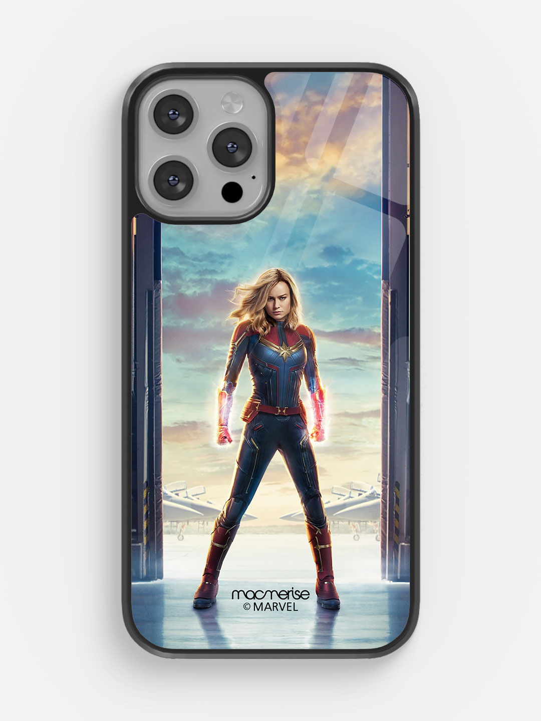 Captain Marvel Poster - Glass Case For iPhone 13 Pro Max