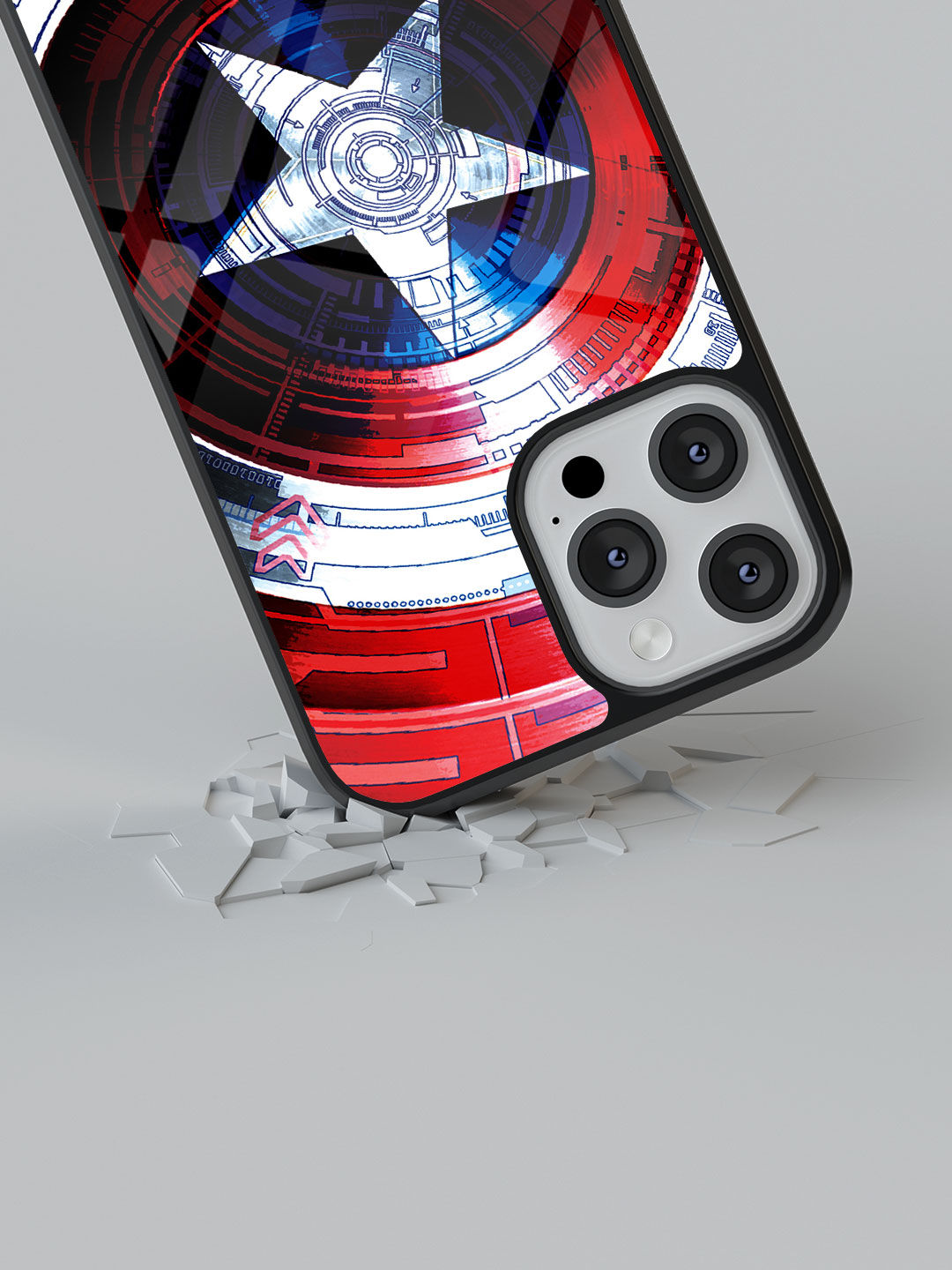 Captains Shield Decoded - Glass Case For iPhone 13 Pro Max