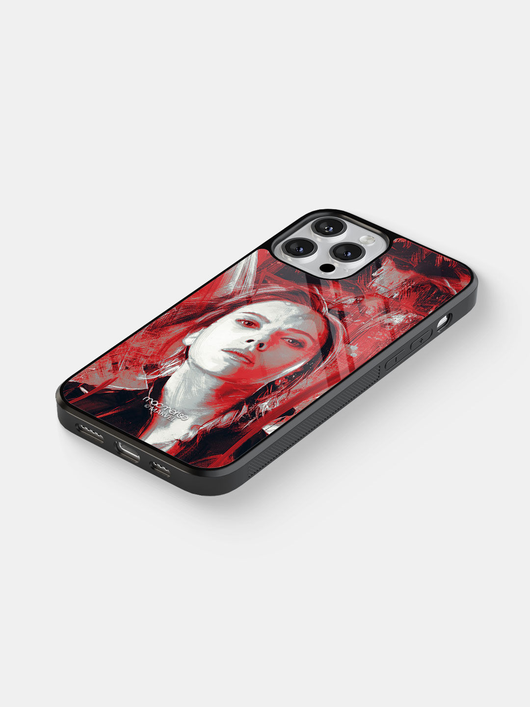 Charcoal Art Black Widow - Glass Case For iPhone 13 Pro Max