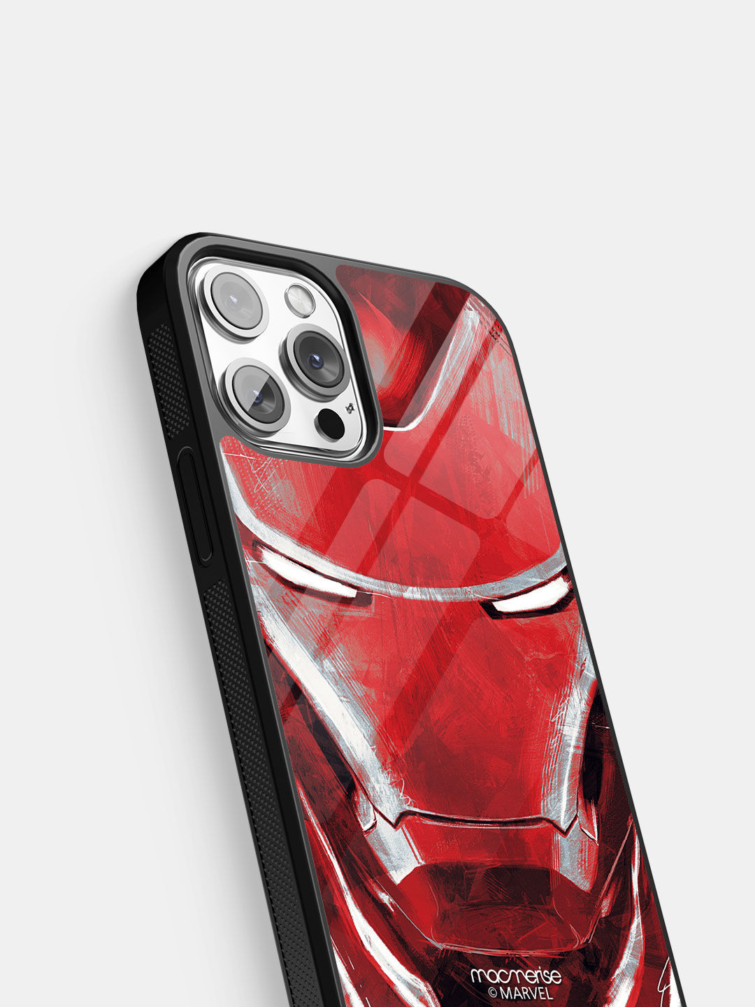 Charcoal Art Iron man - Glass Case For iPhone 13 Pro Max