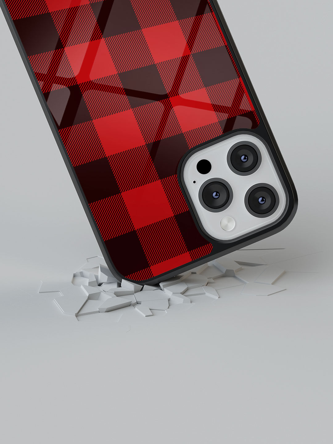 Checkmate Red - Glass Case For iPhone 13 Pro Max
