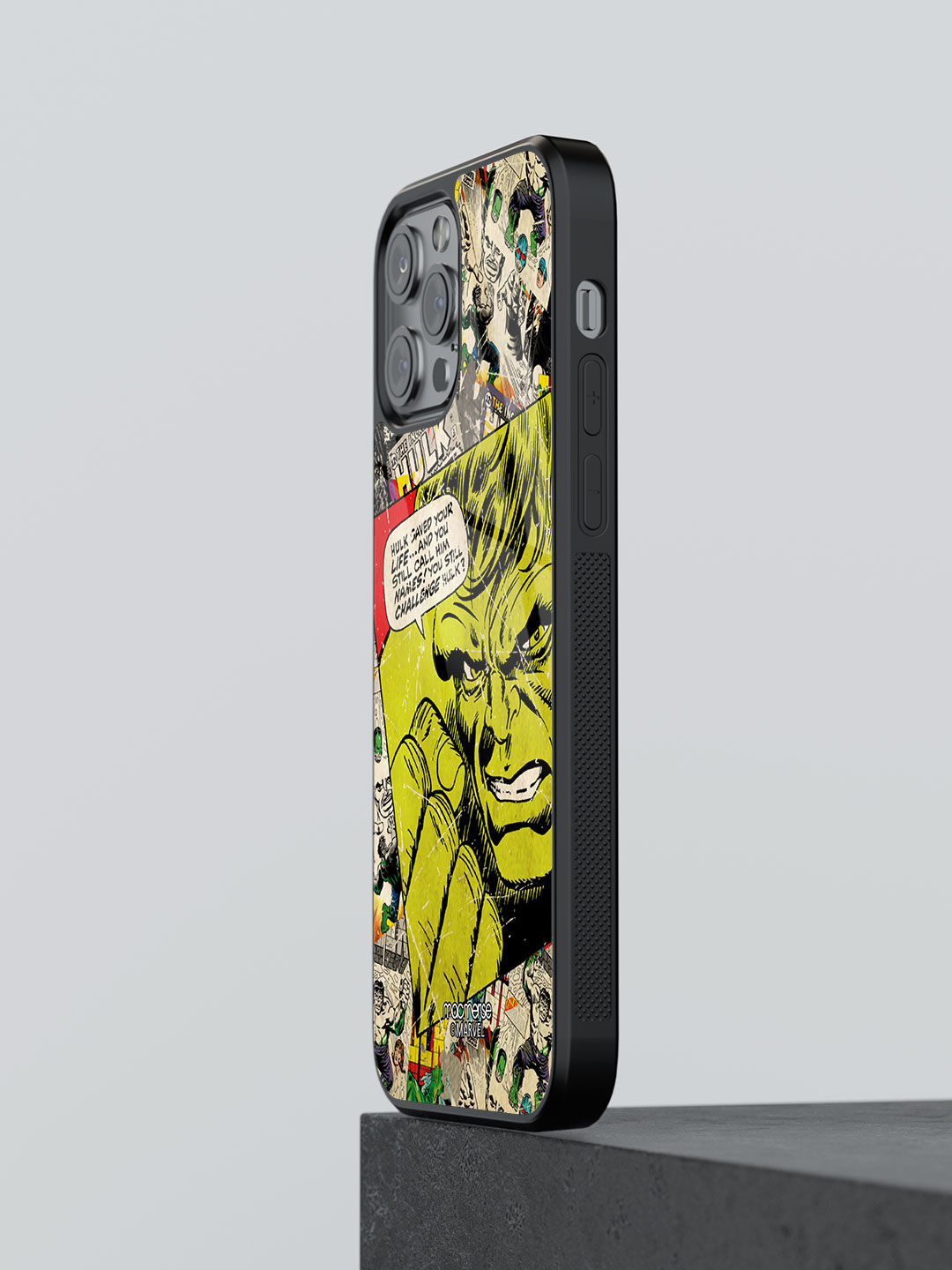 Comic Hulk - Glass Case For iPhone 13 Pro Max