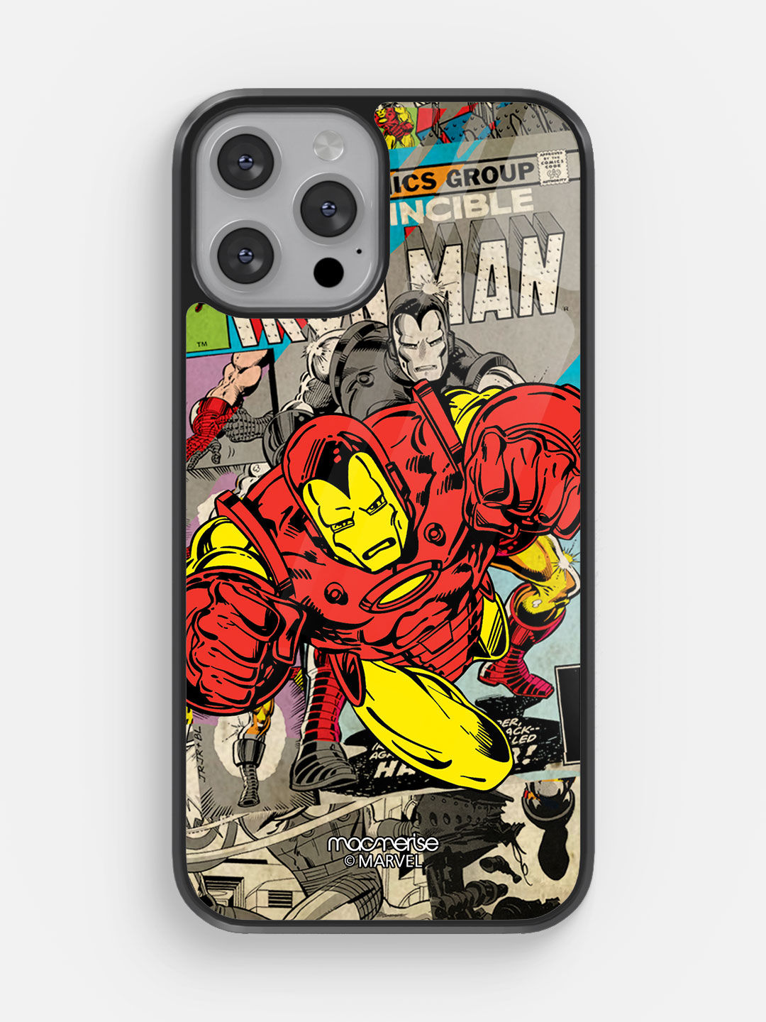 Comic Ironman - Glass Case For iPhone 13 Pro Max