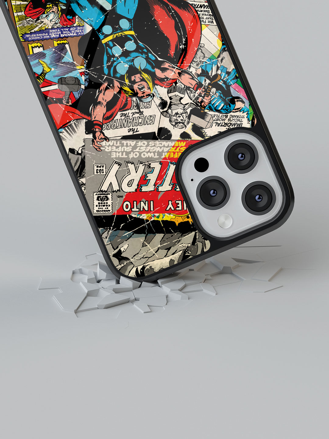 Comic Thor - Glass Case For iPhone 13 Pro Max