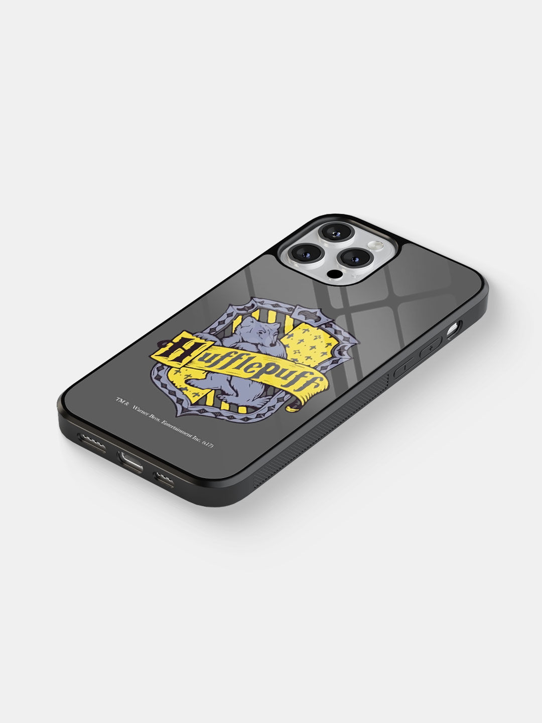 Crest Hufflepuff - Glass Case For iPhone 13 Pro Max