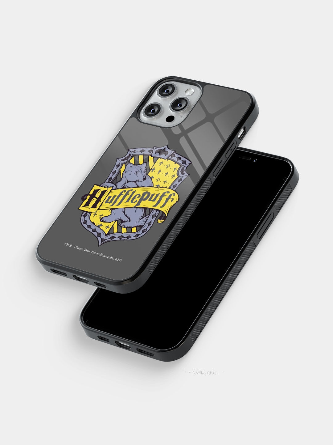 Crest Hufflepuff - Glass Case For iPhone 13 Pro Max