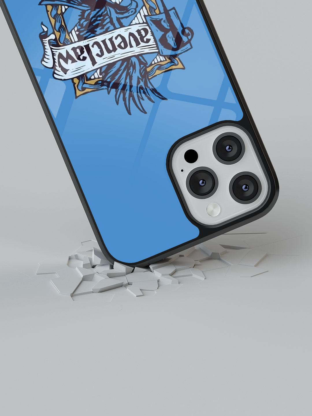 Crest Ravenclaw - Glass Case For iPhone 13 Pro Max
