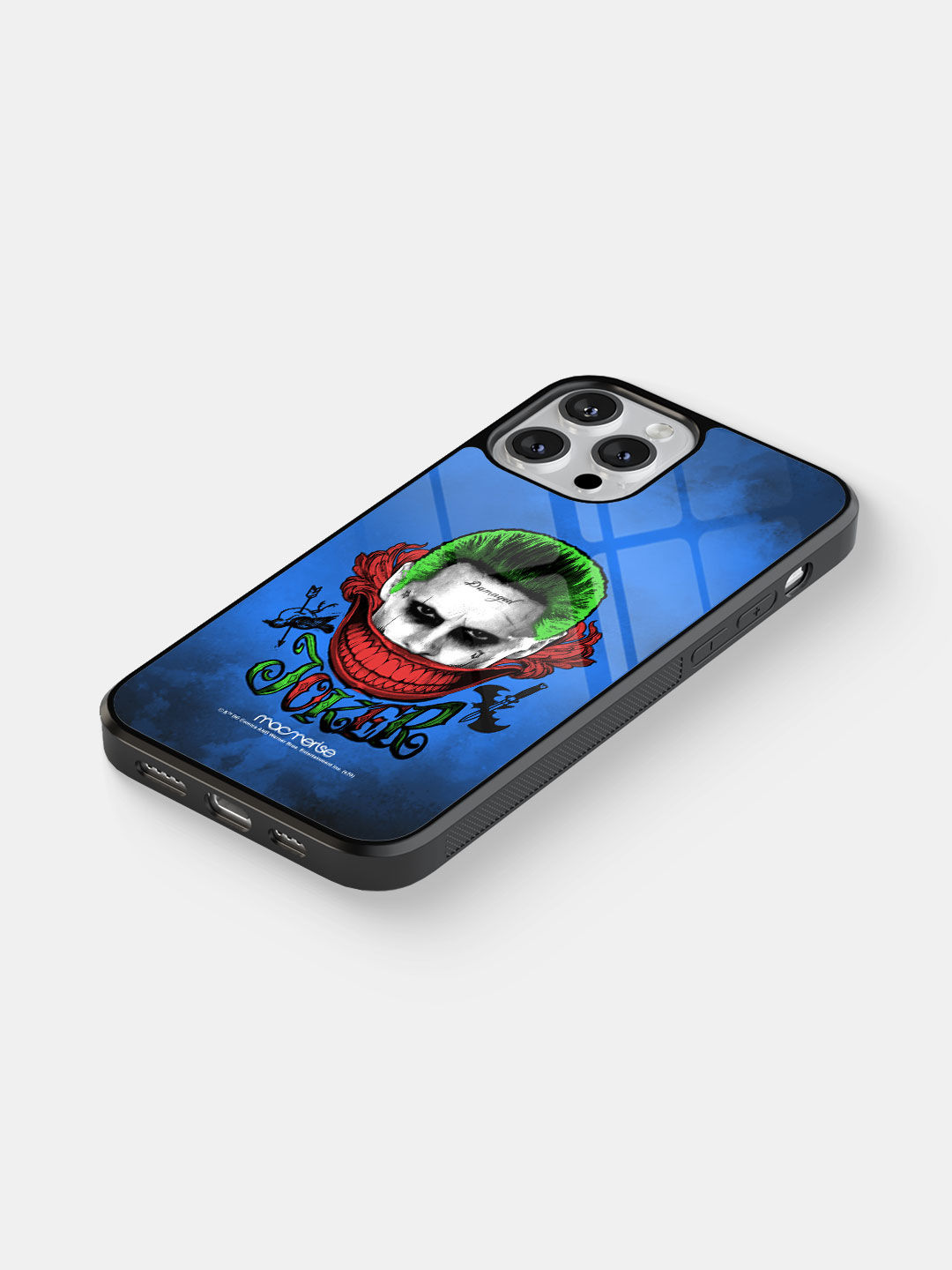 Damaged Joker - Glass Case For iPhone 13 Pro Max