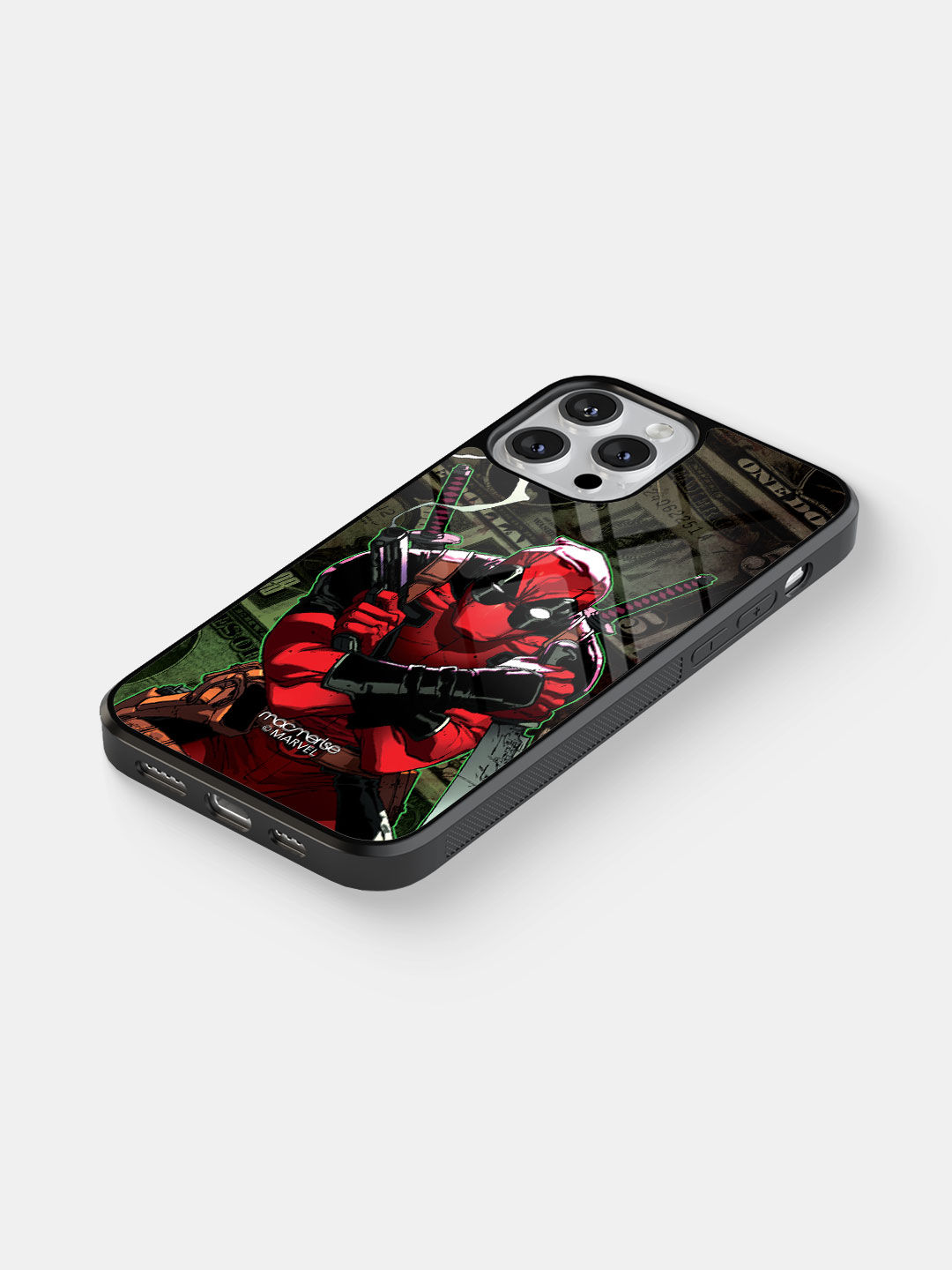 Deadpool Dollar - Glass Case For iPhone 13 Pro Max