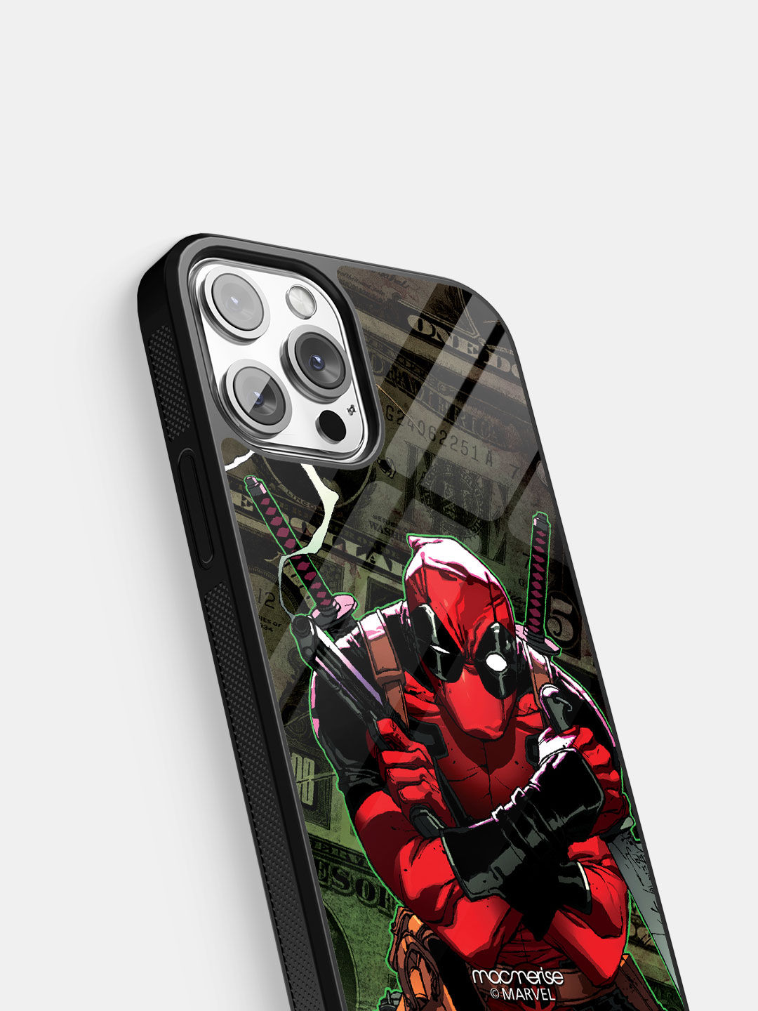 Deadpool Dollar - Glass Case For iPhone 13 Pro Max