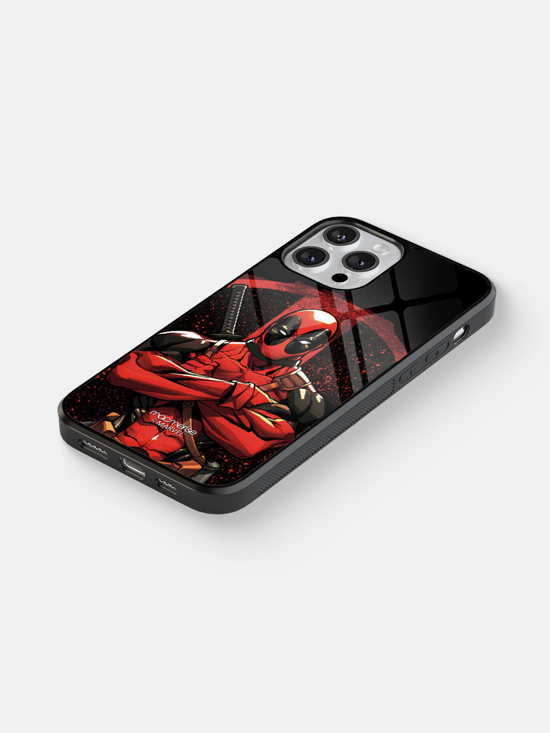 Deadpool Stance - Glass Case For iPhone 13 Pro Max