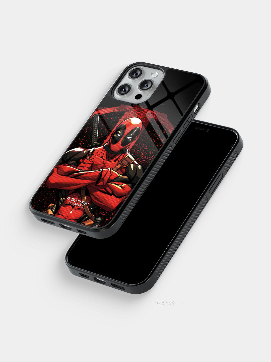 Deadpool Stance - Glass Case For iPhone 13 Pro Max