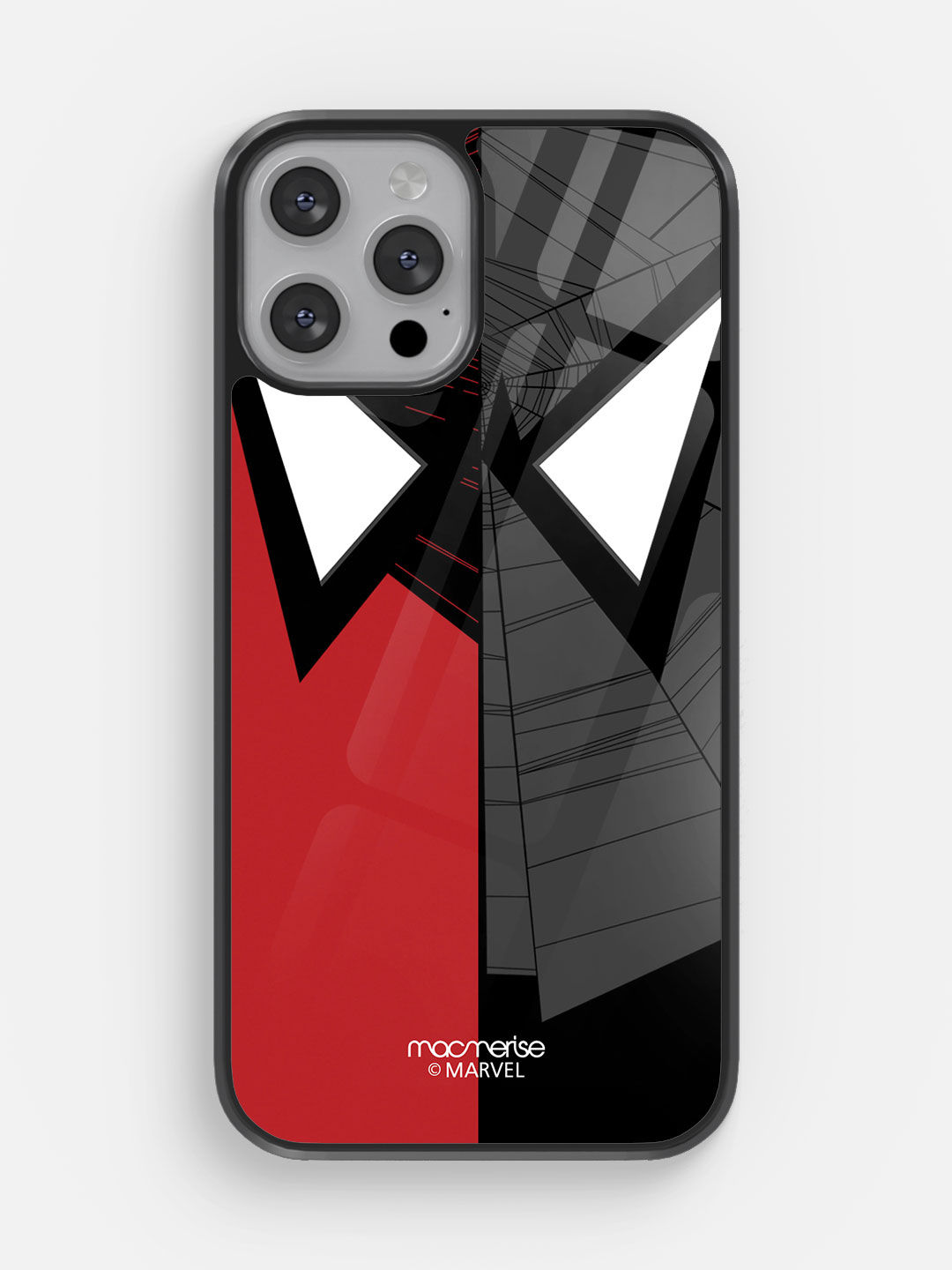 Face Focus Spiderman - Glass Case For iPhone 13 Pro Max
