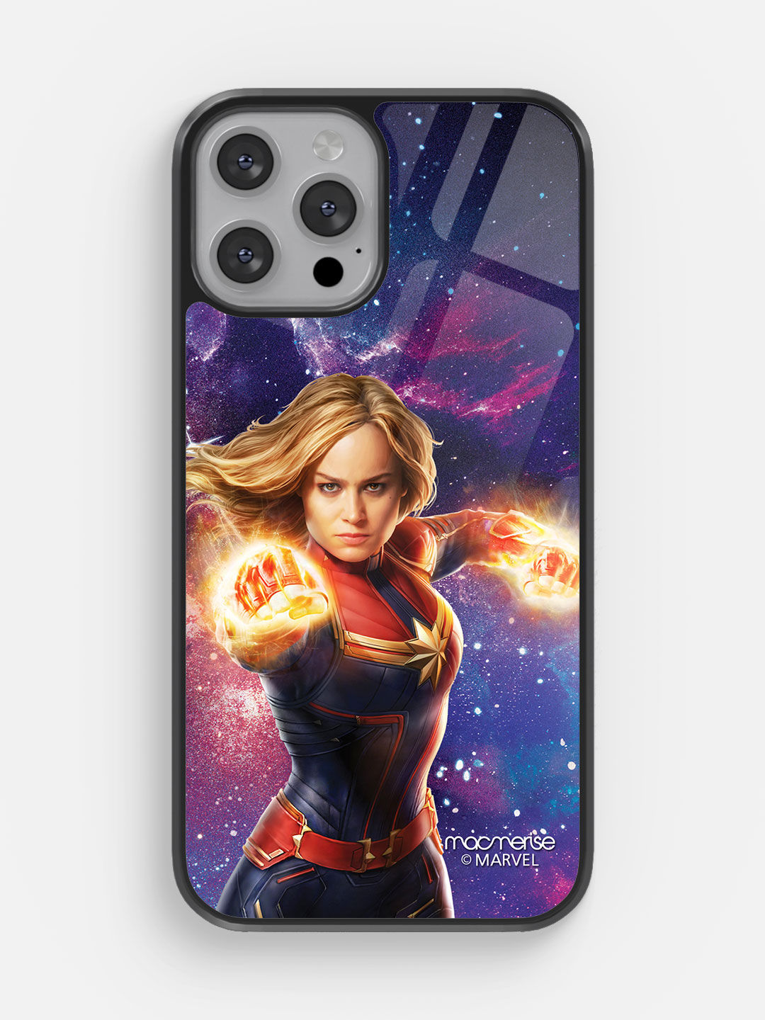 Fierce Captain Marvel - Glass Case For iPhone 13 Pro Max