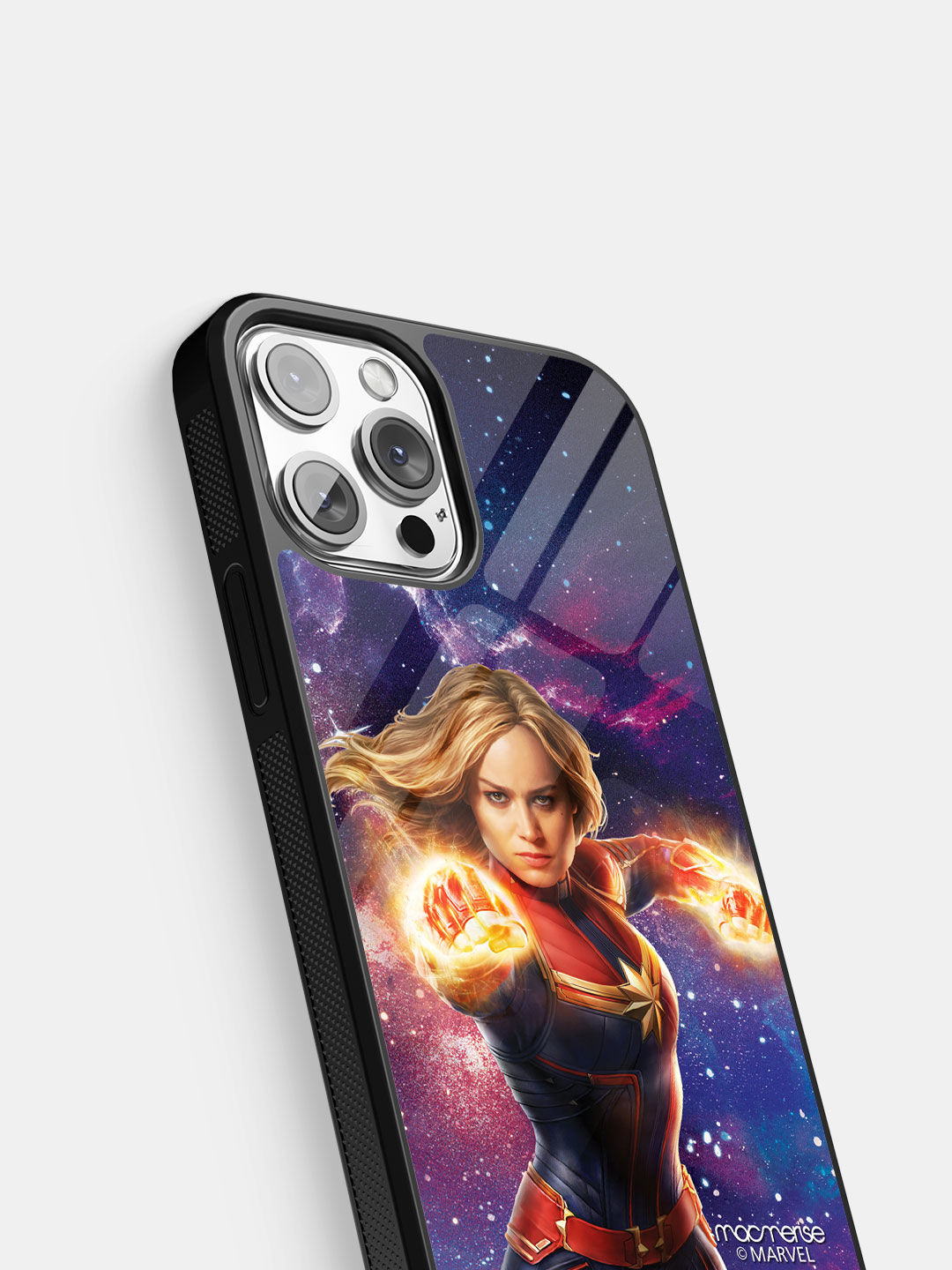Fierce Captain Marvel - Glass Case For iPhone 13 Pro Max