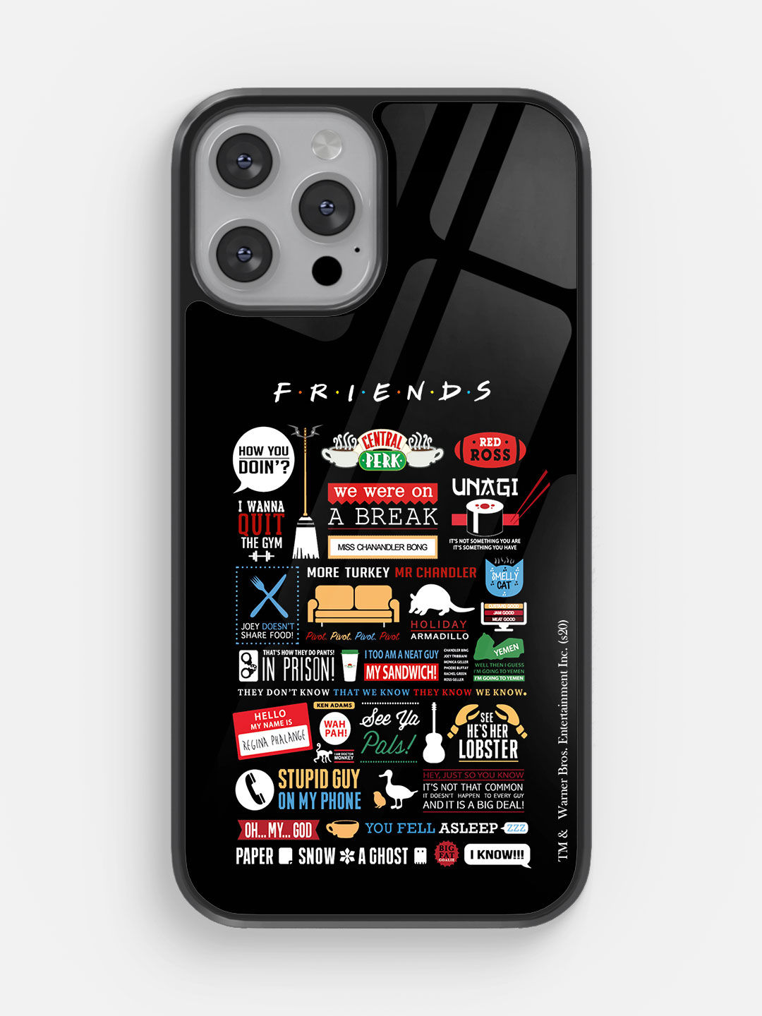 Friends Infographic - Glass Case For iPhone 13 Pro Max