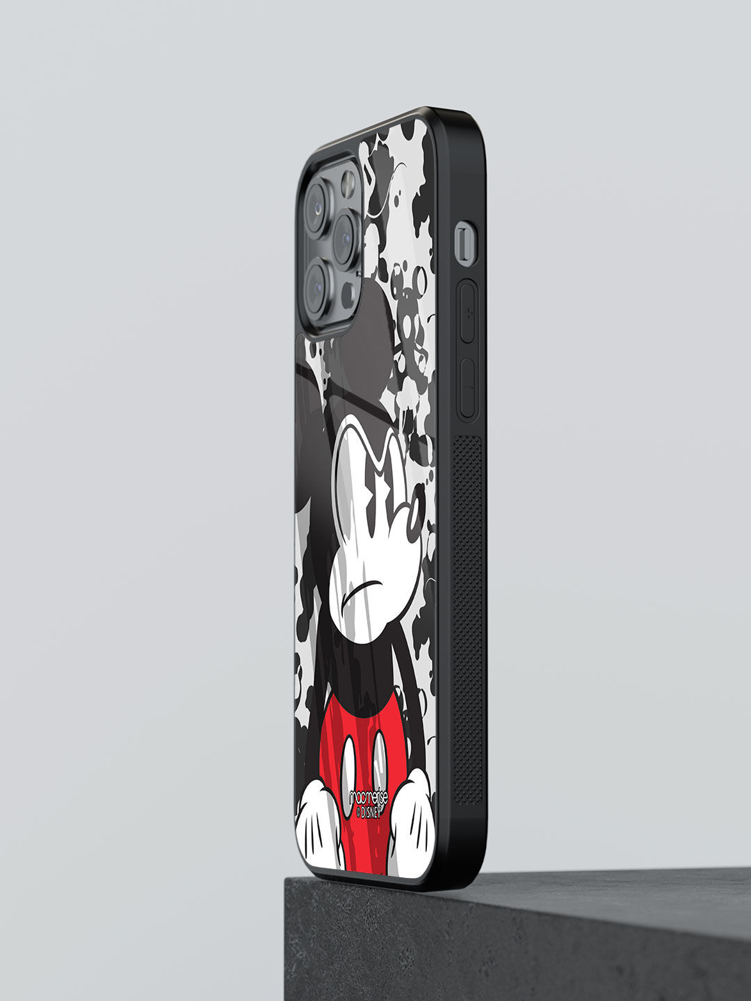Grumpy Mickey - Glass Case For iPhone 13 Pro Max