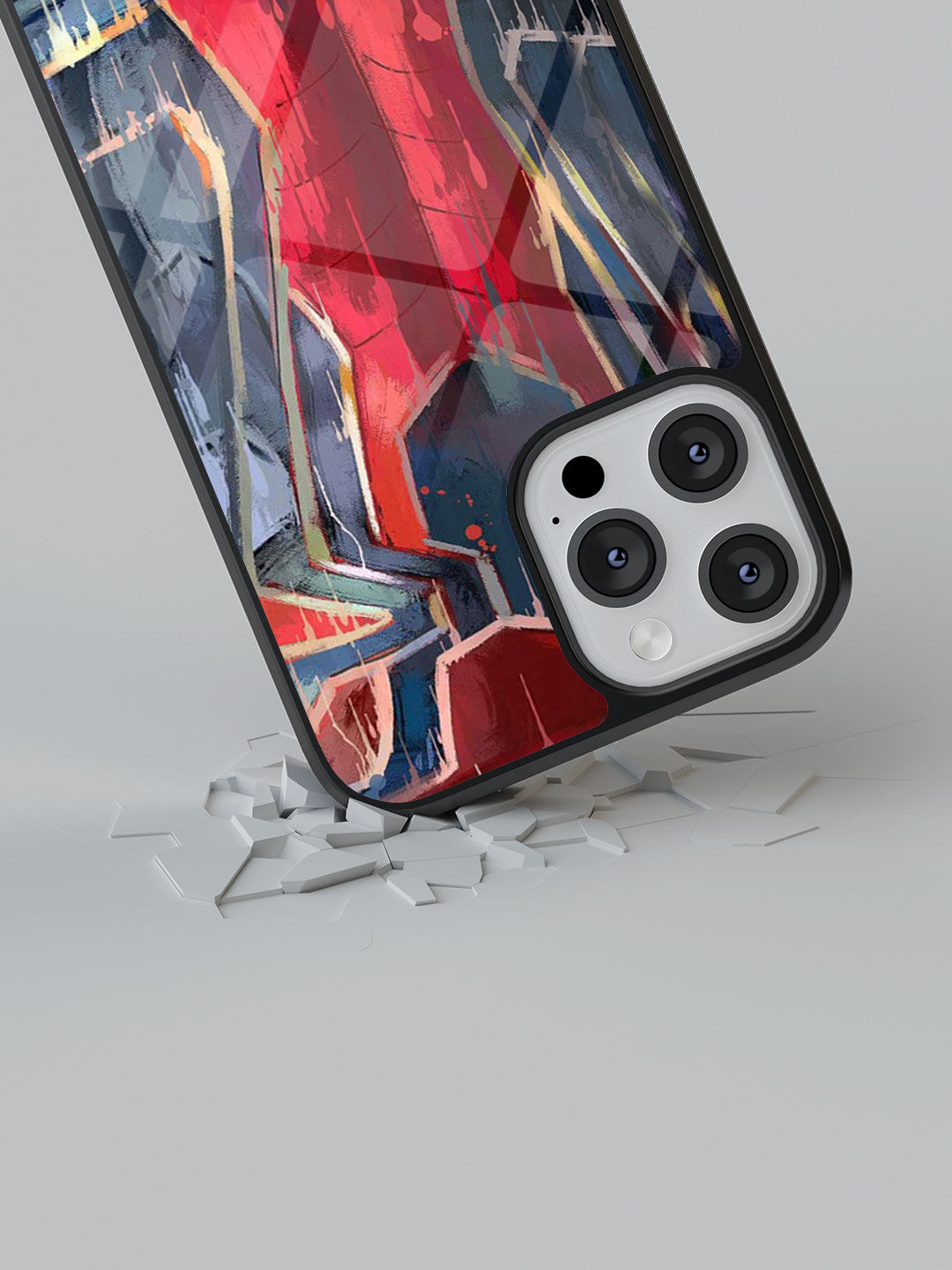 Grunge Suit Spidey - Glass Case For iPhone 13 Pro Max
