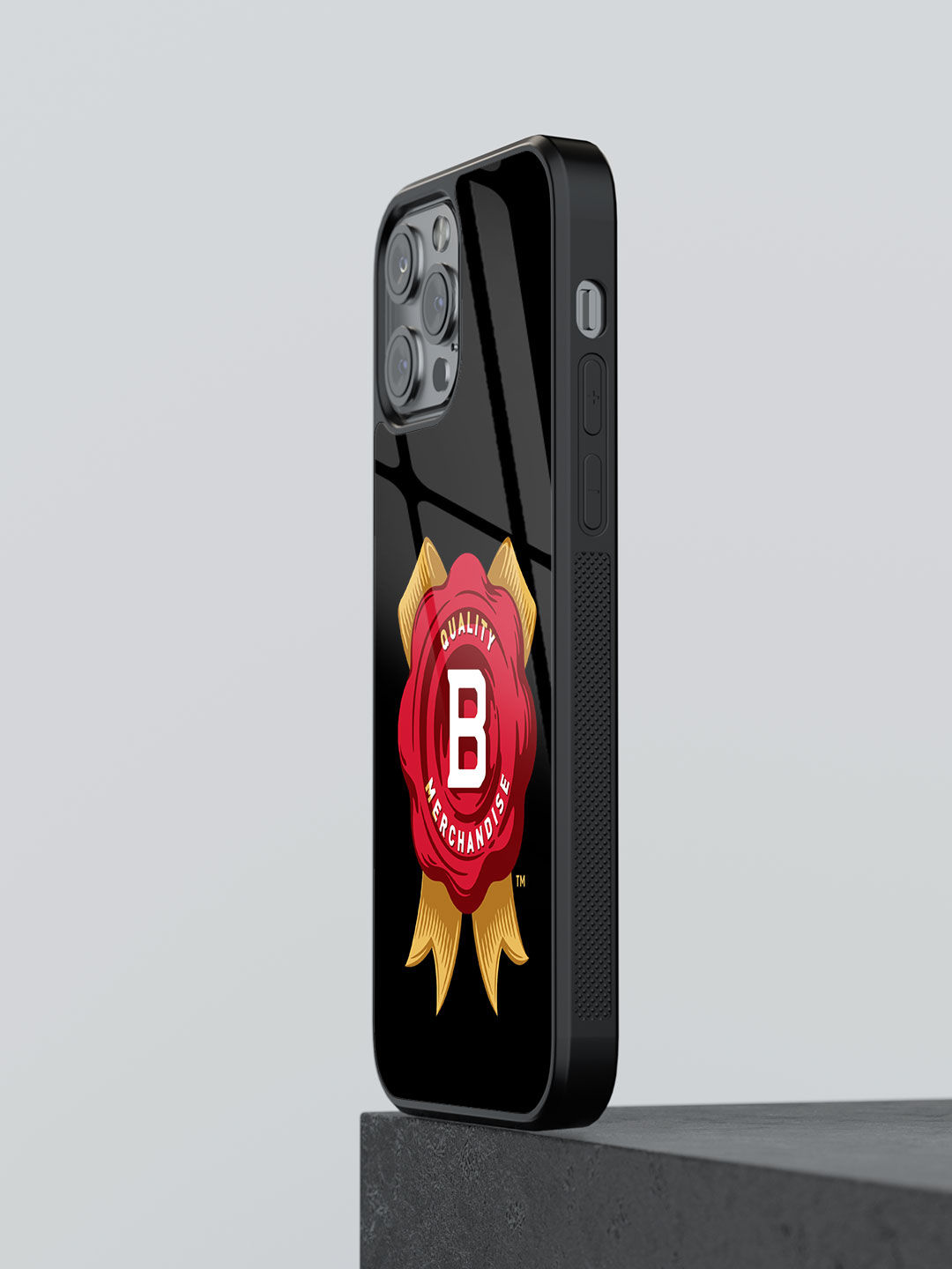 Jim Beam Rosette Black - Glass Case For iPhone 13 Pro Max