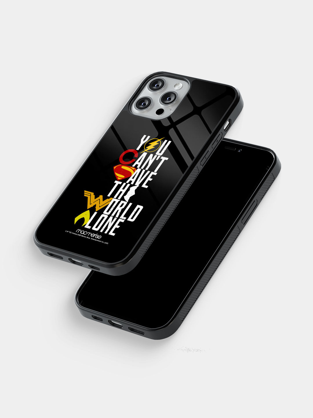 Justice League Motto - Glass Case For iPhone 13 Pro Max