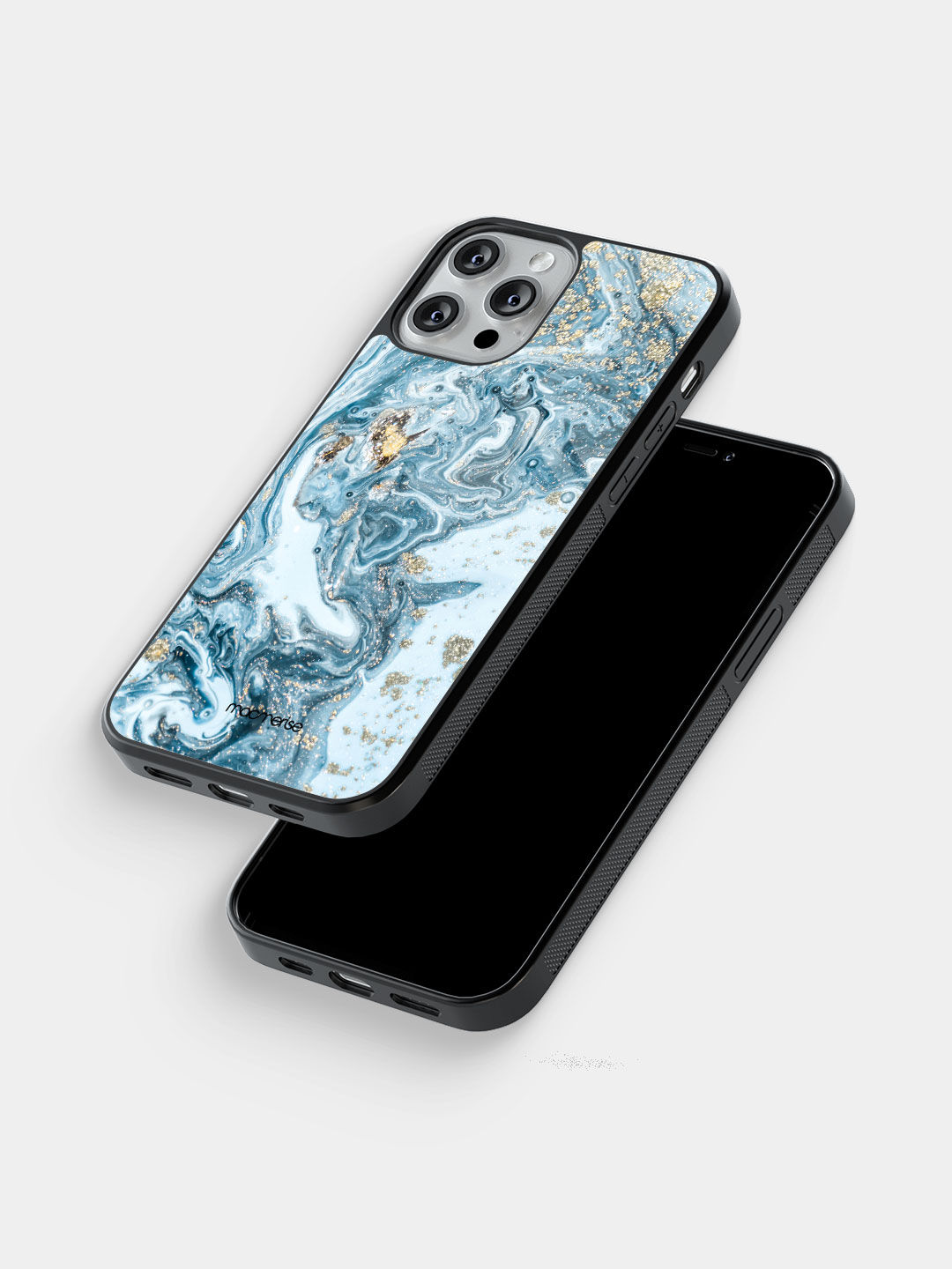 Marble Blue Macubus - Glass Case For iPhone 13 Pro Max