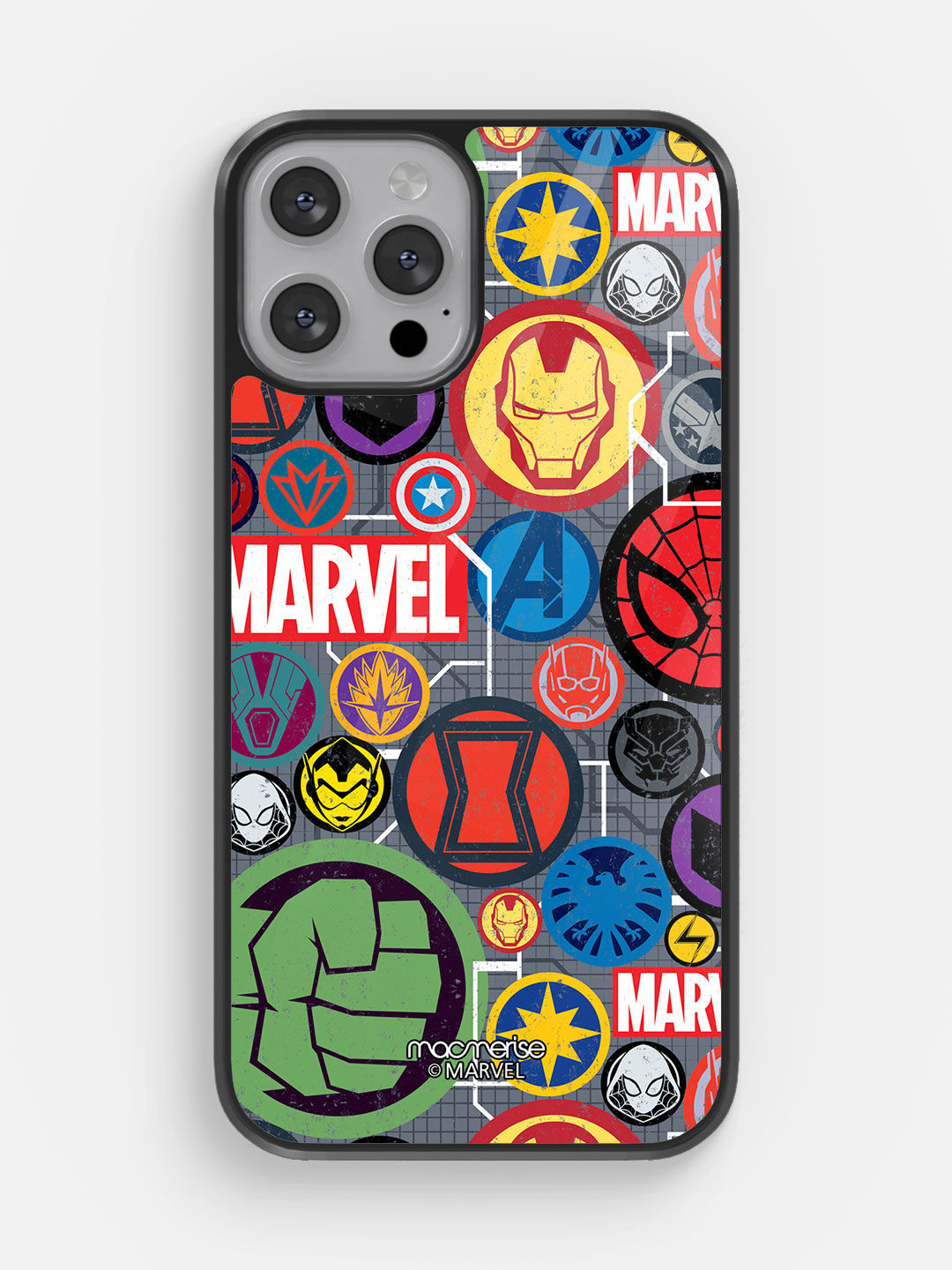 Marvel Iconic Mashup - Glass Case For iPhone 13 Pro Max