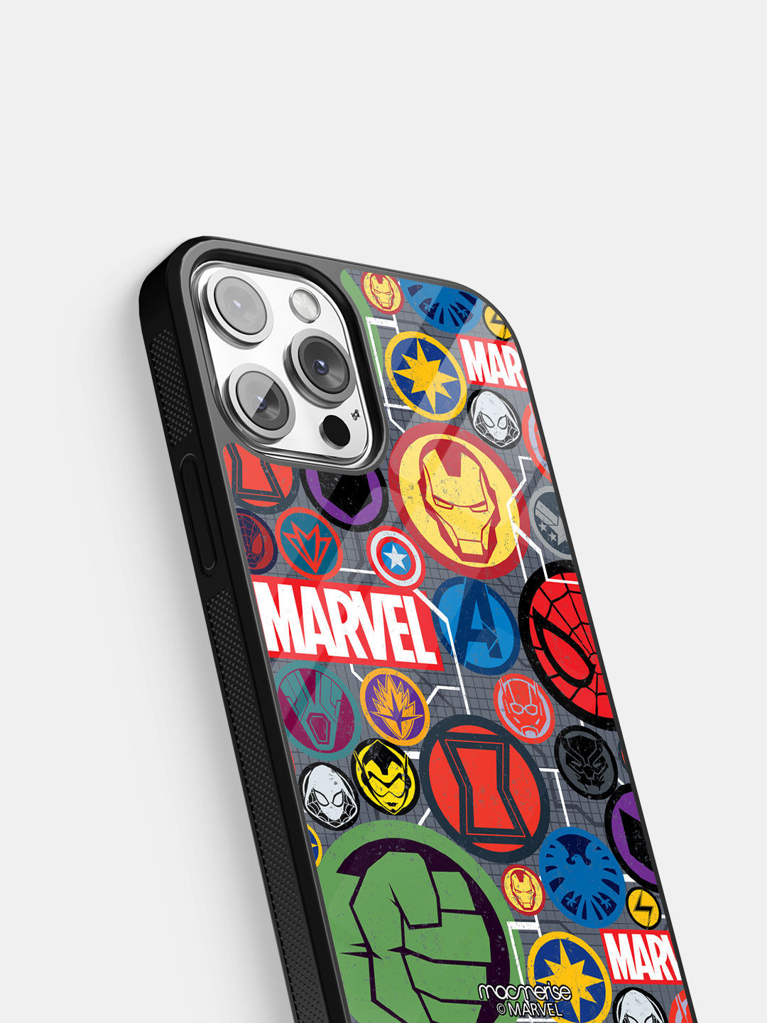 Marvel Iconic Mashup - Glass Case For iPhone 13 Pro Max