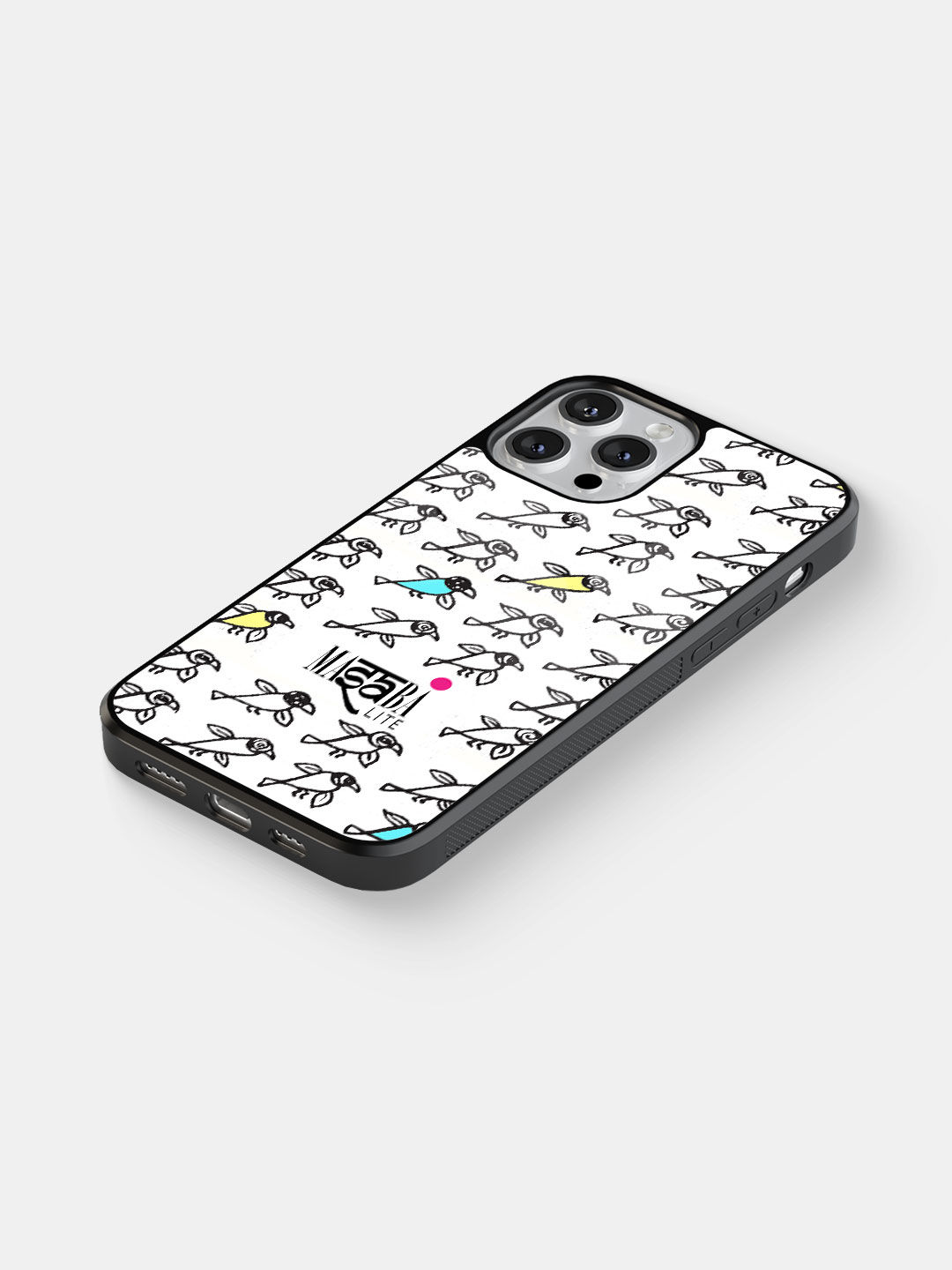 Masaba Bird Print - Glass Case For iPhone 13 Pro Max