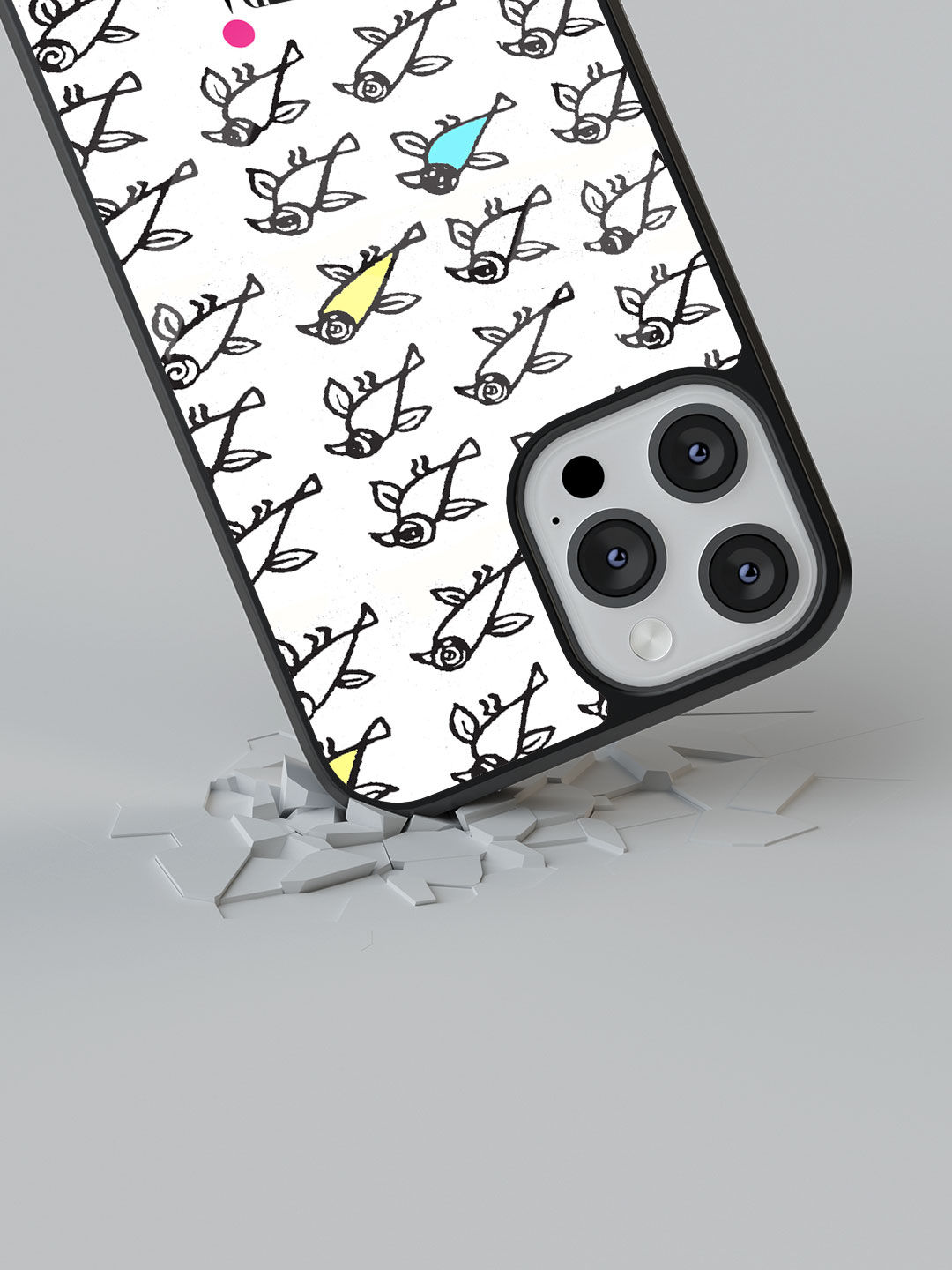 Masaba Bird Print - Glass Case For iPhone 13 Pro Max