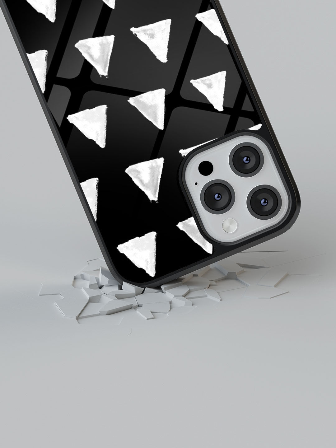 Masaba Black Cone - Glass Case For iPhone 13 Pro Max