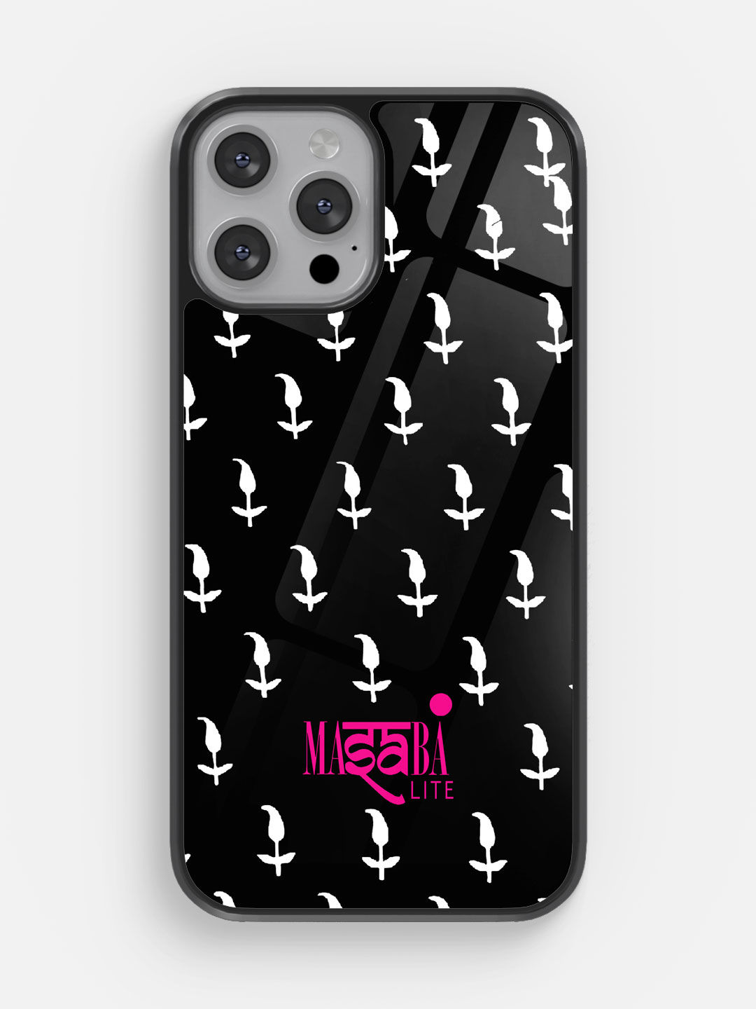 Masaba Leaf Motif - Glass Case For iPhone 13 Pro Max
