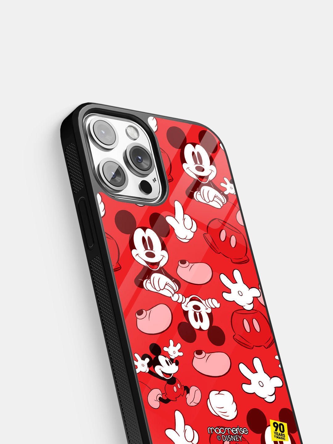 Mickey classic Red - Glass Case For iPhone 13 Pro Max
