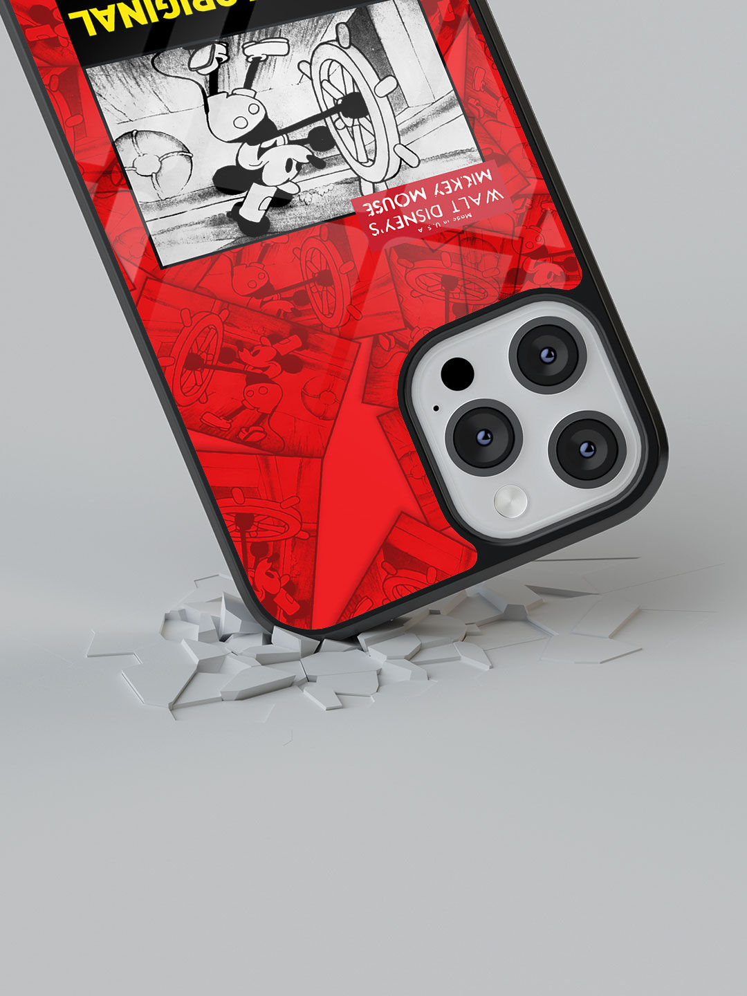 Mickey Potrait Mode - Glass Case For iPhone 13 Pro Max