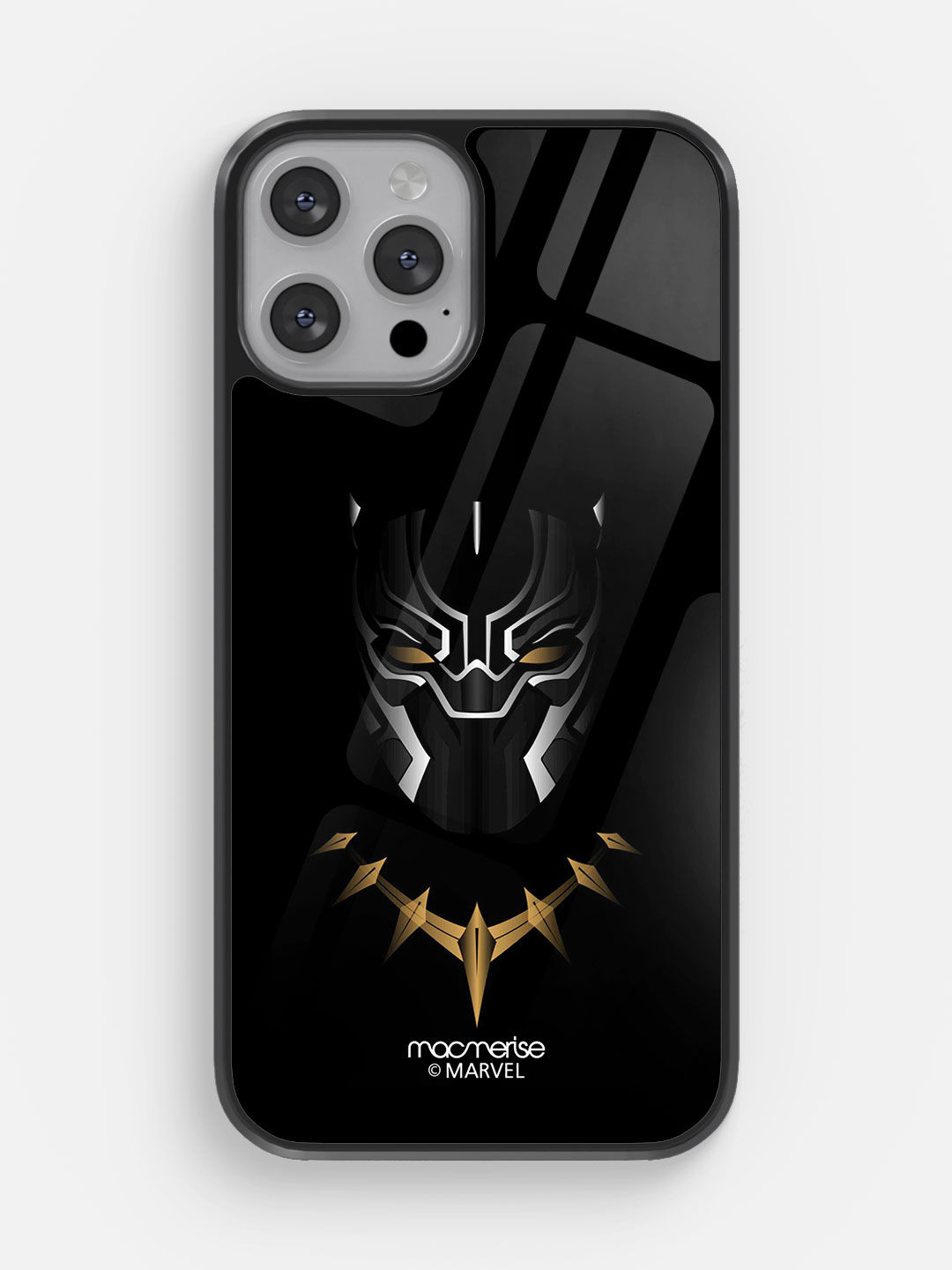 Minimalistic Black Panther - Glass Case For iPhone 13 Pro Max