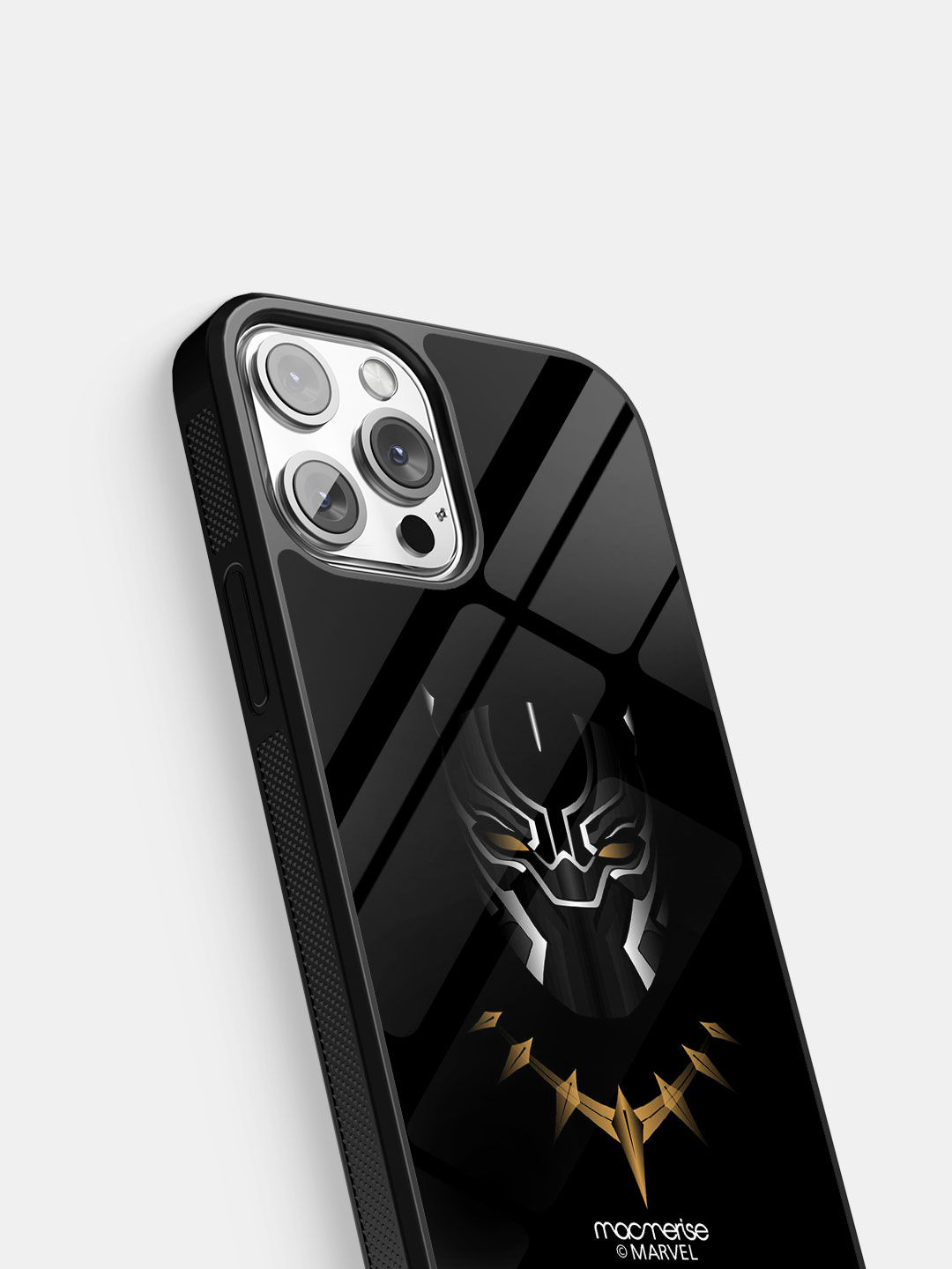 Minimalistic Black Panther - Glass Case For iPhone 13 Pro Max