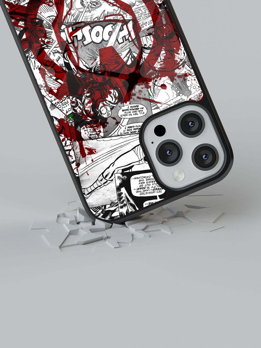 Splash Out Ironman - Glass Case For iPhone 13 Pro Max
