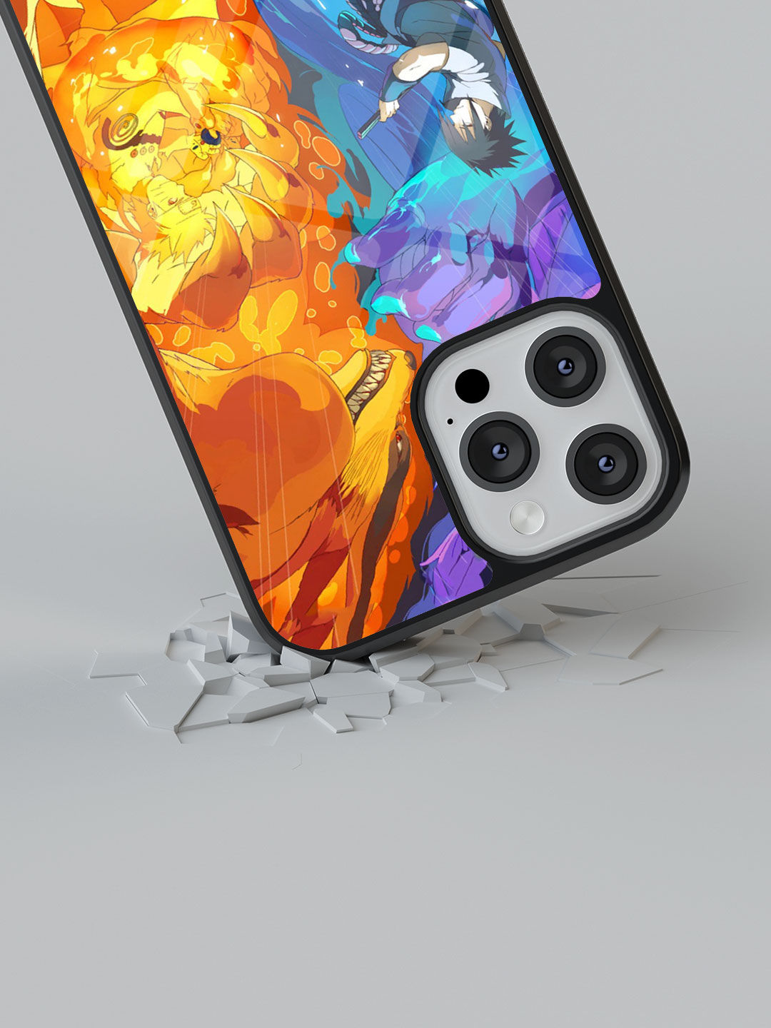 Susanoo Vs Kurama - Glass Case For iPhone 13 Pro Max