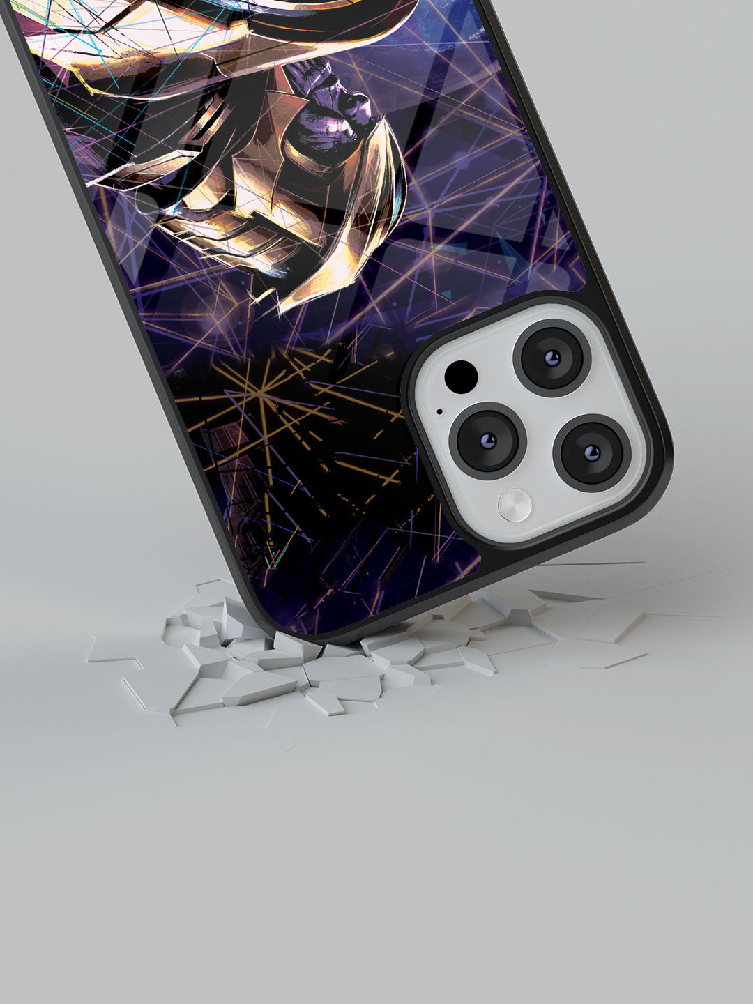 Thanos on Edge - Glass Case For iPhone 13 Pro Max