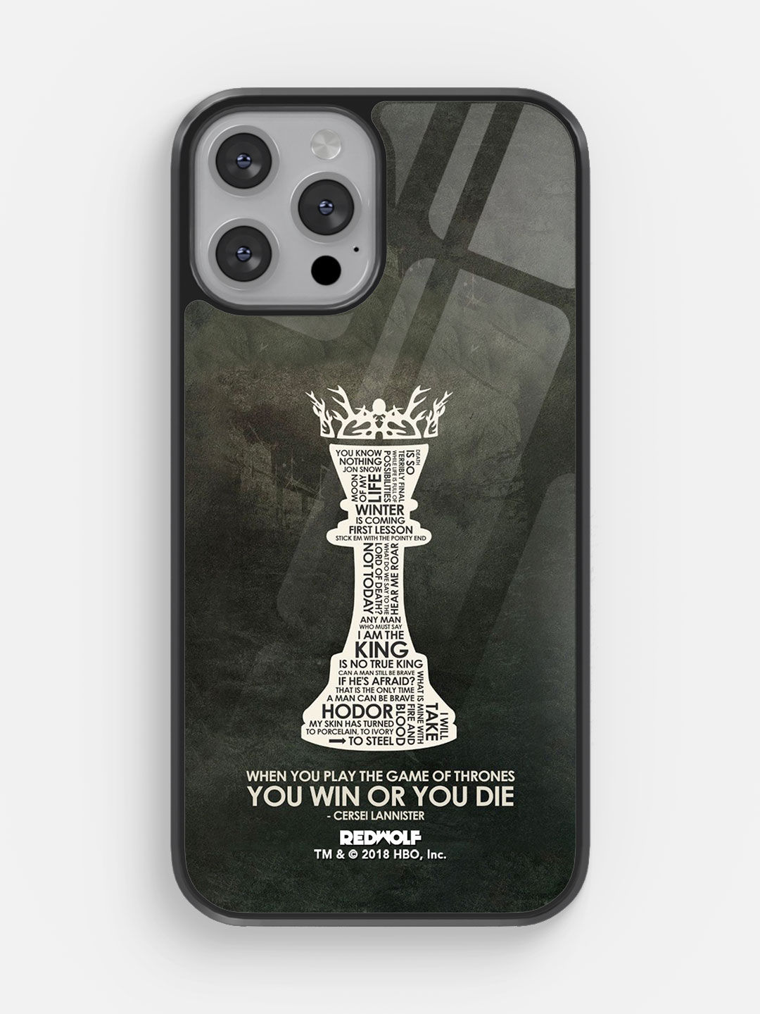 Win Or Die - Glass Case For iPhone 13 Pro Max