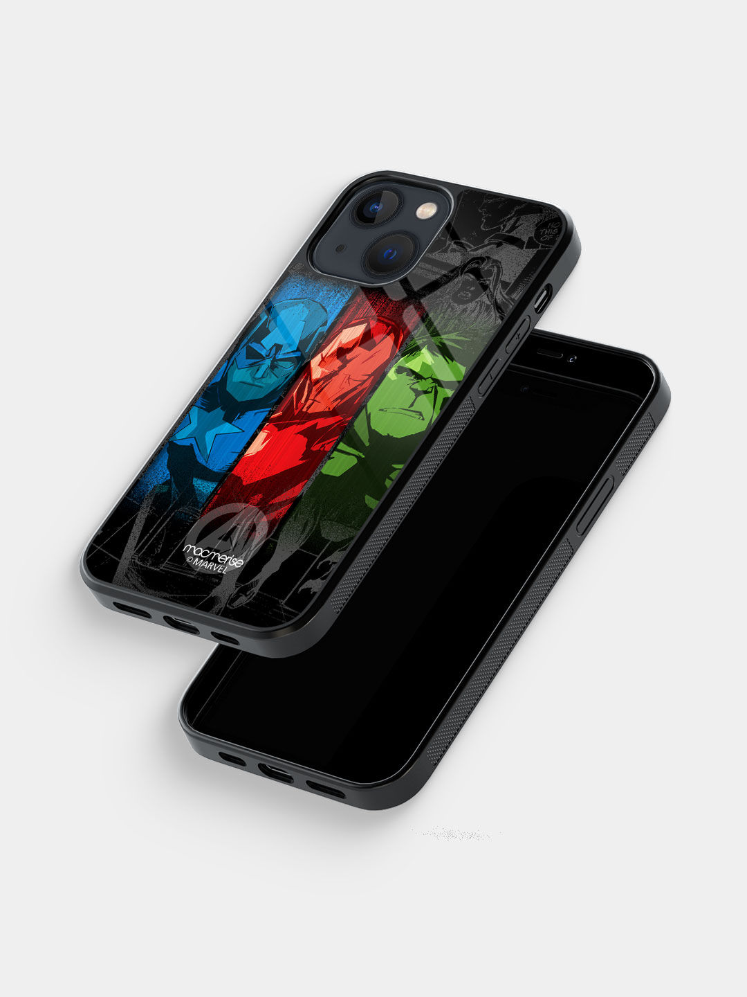 Avengers Sketch - Glass Case For Iphone 13 Mini