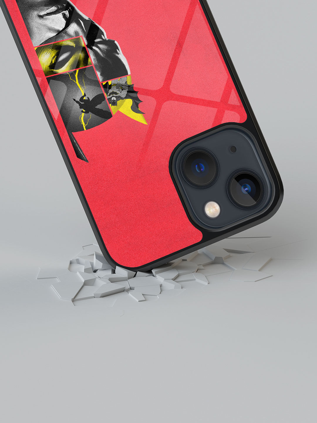 Bat Collage - Glass Case For Iphone 13 Mini